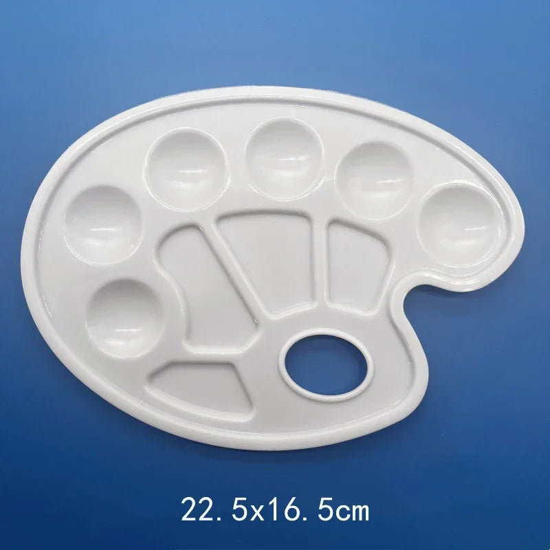 Buy The Best By Artsulli - Art is Long Life Short - Painting Palette Plastic Paint Tray Multiple Shapes Sizes Office School Student Drawing