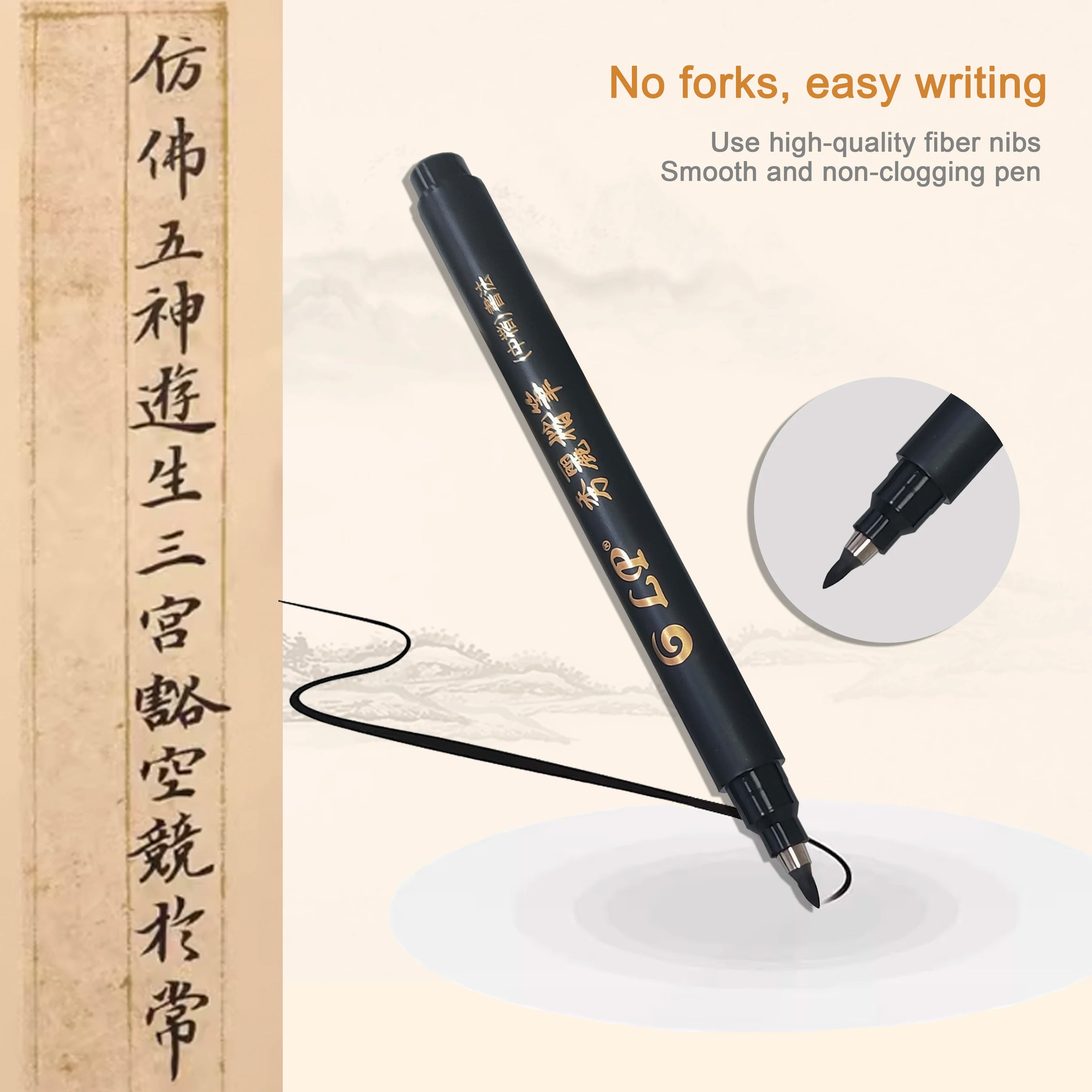 4 pcs Calligraphy Art Marker Pens Brush Art as a gift for Craft Supplies Art Writing Office School Supplies Stationery Student