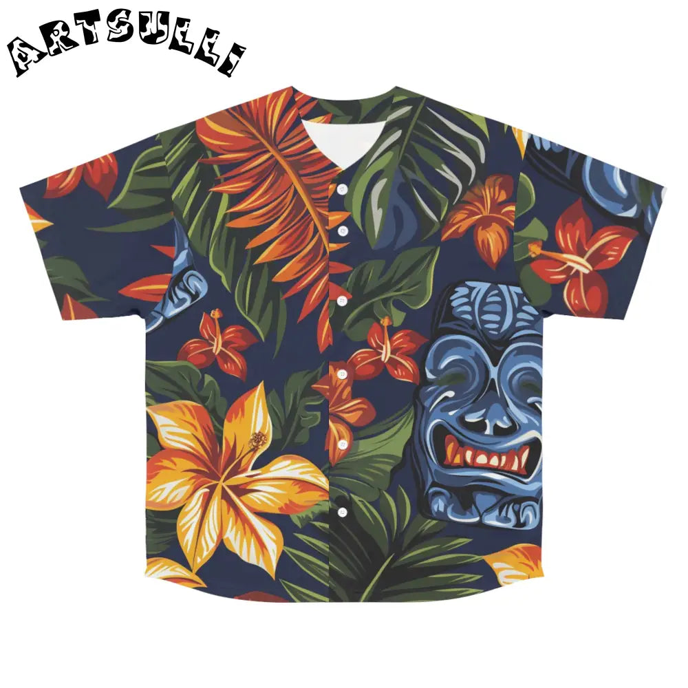 JAKKOUTTHEBXX Tiki Tropic Trending Printed Baseball Jersey 2025