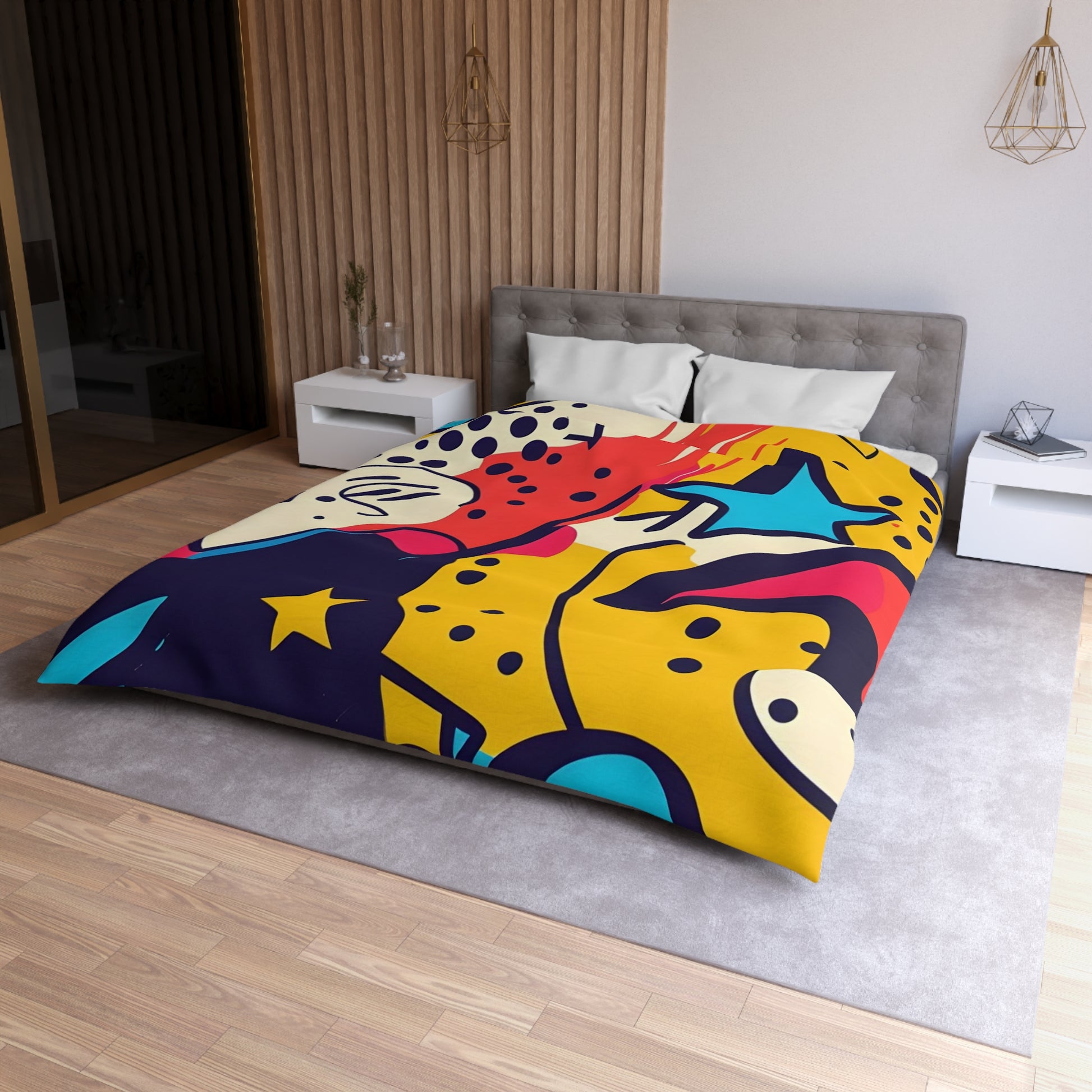 Comic x Pop Art Microfiber Duvet Cover, Artsulli - Art is Long, Life is Short, Home Decor, , , , , , , 