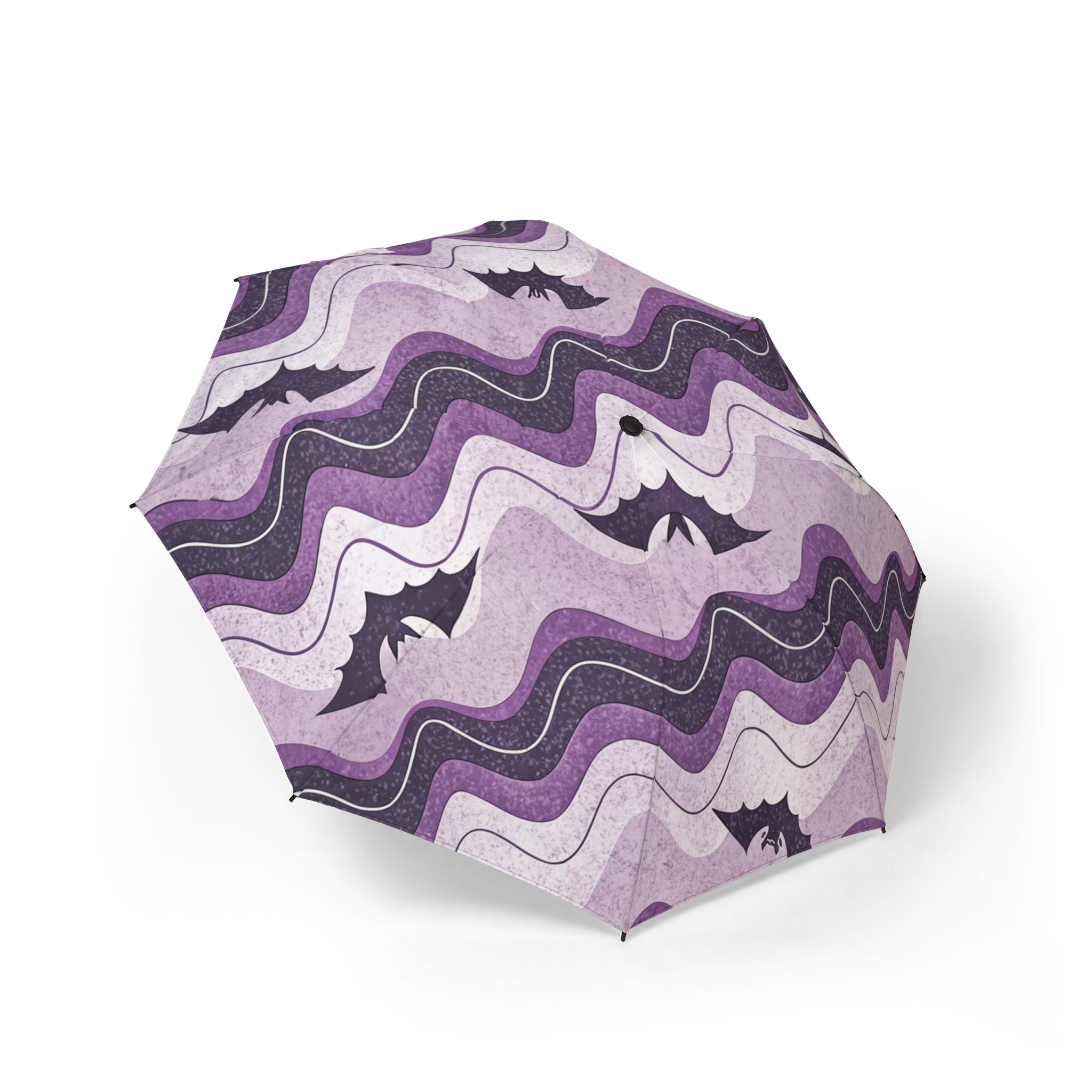 Bat Wave Semi-Automatic Foldable Umbrella, Artsulli - Art is Long, Life is Short, Accessories, Size, One size, , , , , 43026815421965