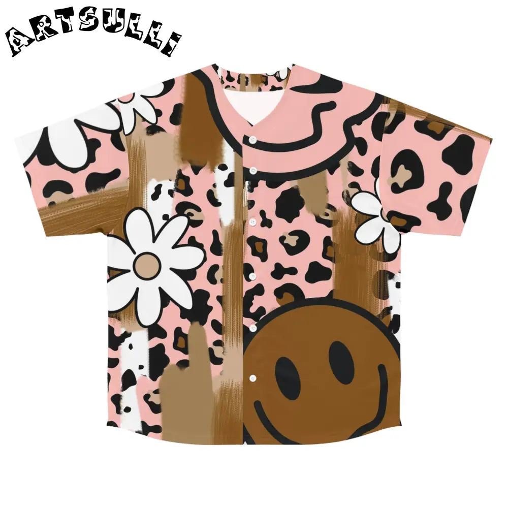 JAKKOUTTHEBXX Sutfin Ghosts Pop Art Men’s Baseball Jersey (AOP)