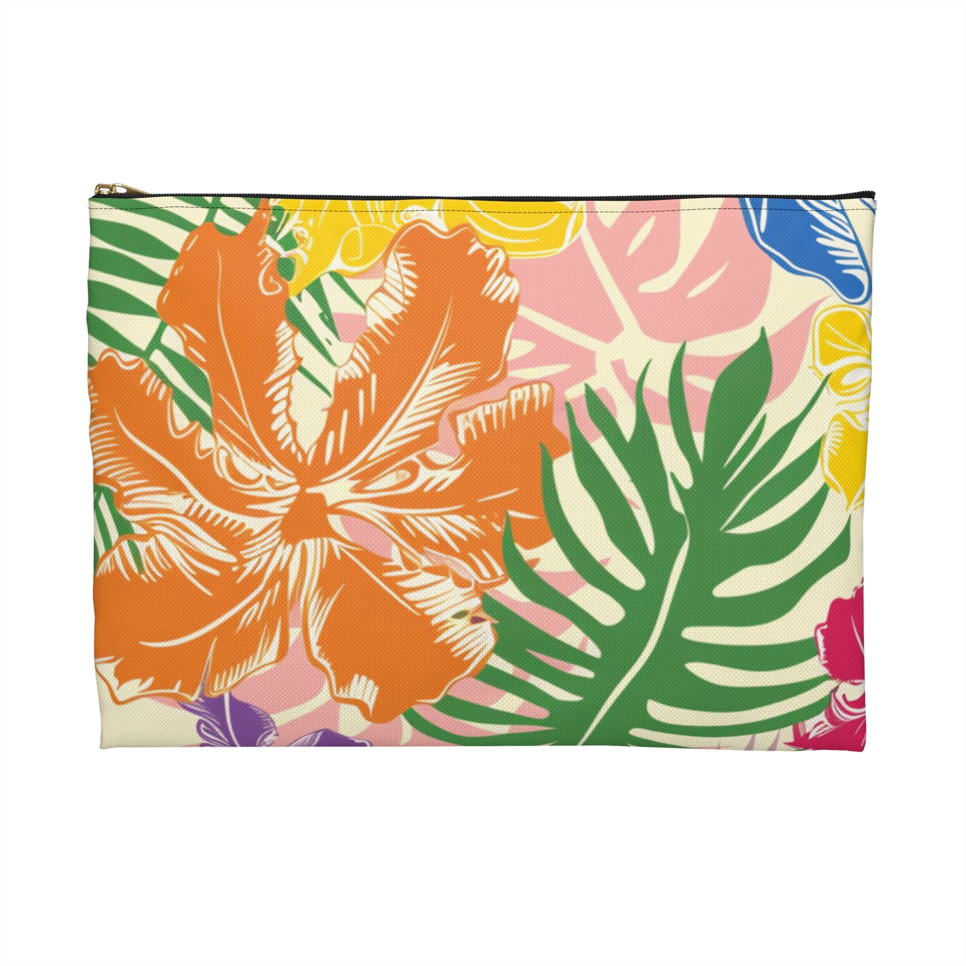 Blooming Tropical Flowers  Accessory Pouch, Artsulli - Art is Long, Life is Short, Bags, , , , , , , 