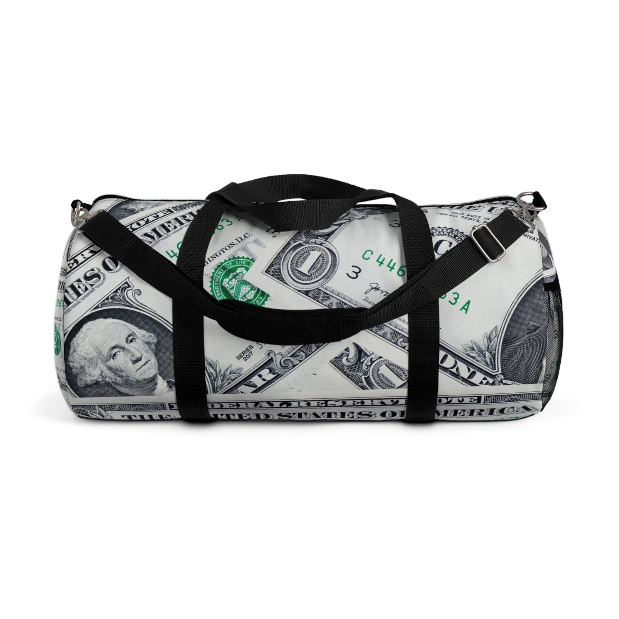 Money Collage Duffel Bag, Artsulli - Art is Long, Life is Short, Bags, Size, Large, , , , , 82337291302411
