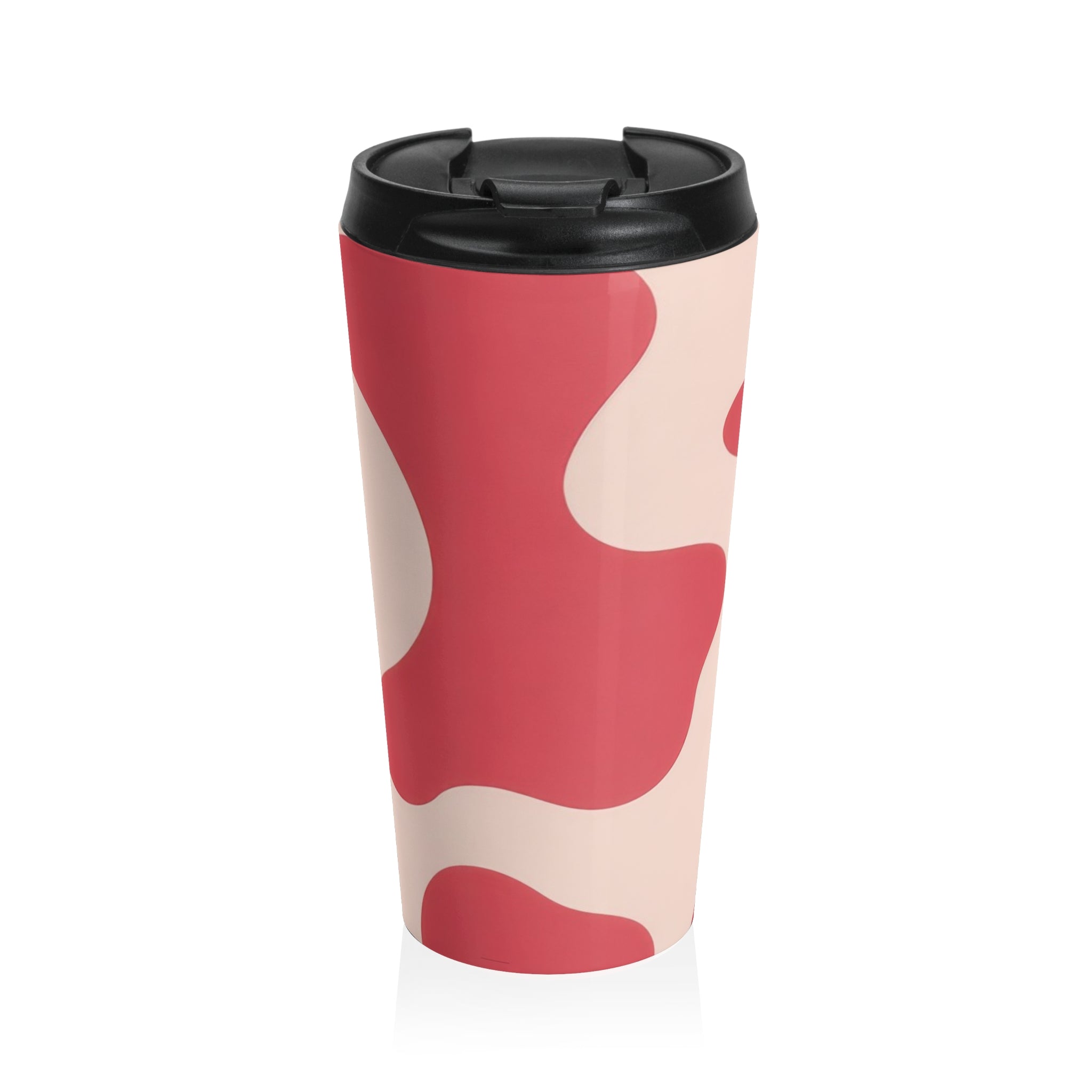 Red Jungle Cow Stainless Steel Travel Mug, Artsulli - Art is Long, Life is Short, Mug, Size, 15oz, , , , , 32040635102281567928