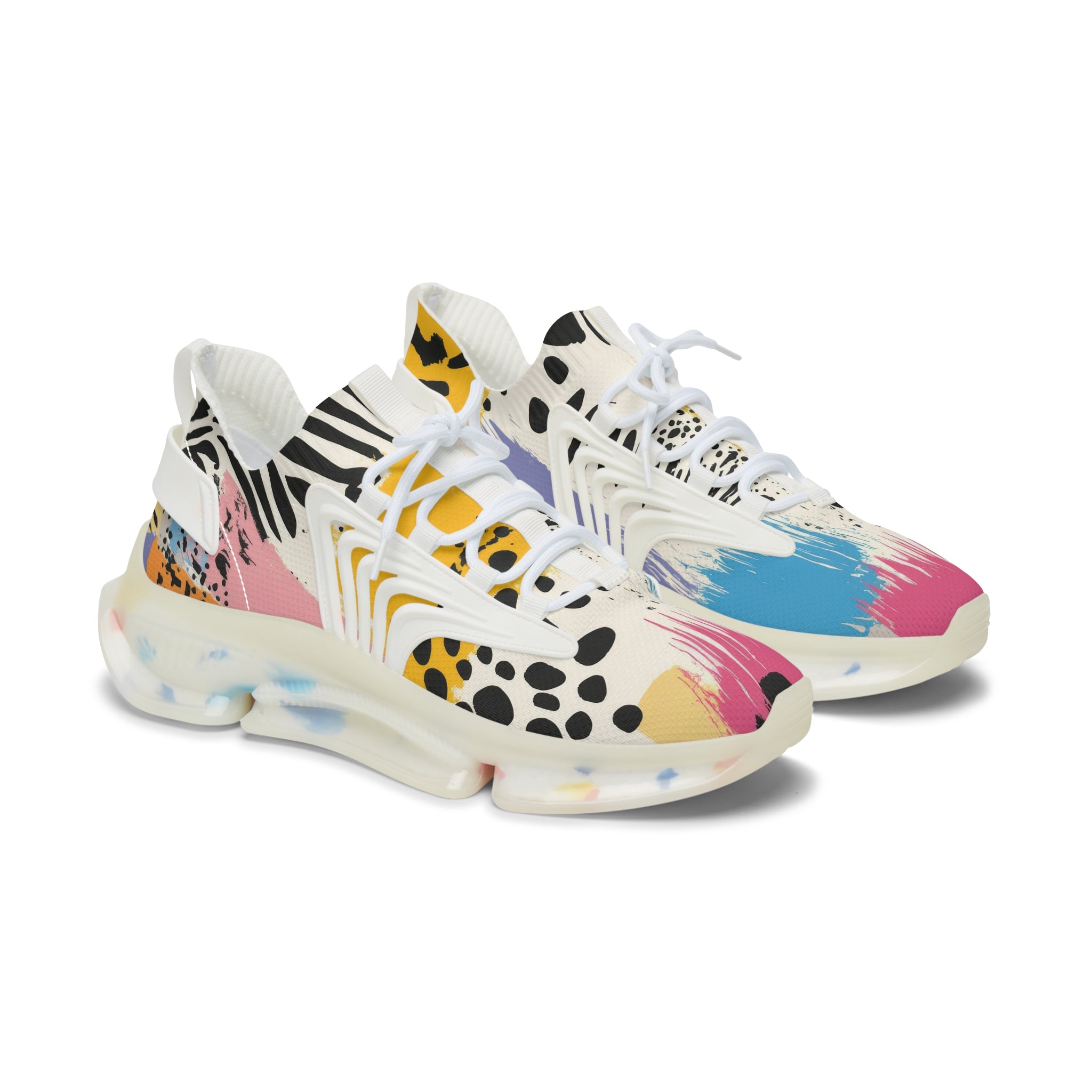 Rae Zebra Rhapsody II Women's Mesh Sneakers, Artsulli - Art is Long, Life is Short, Shoes, Color, White sole, Size, US 5.5, , , 99049734320745