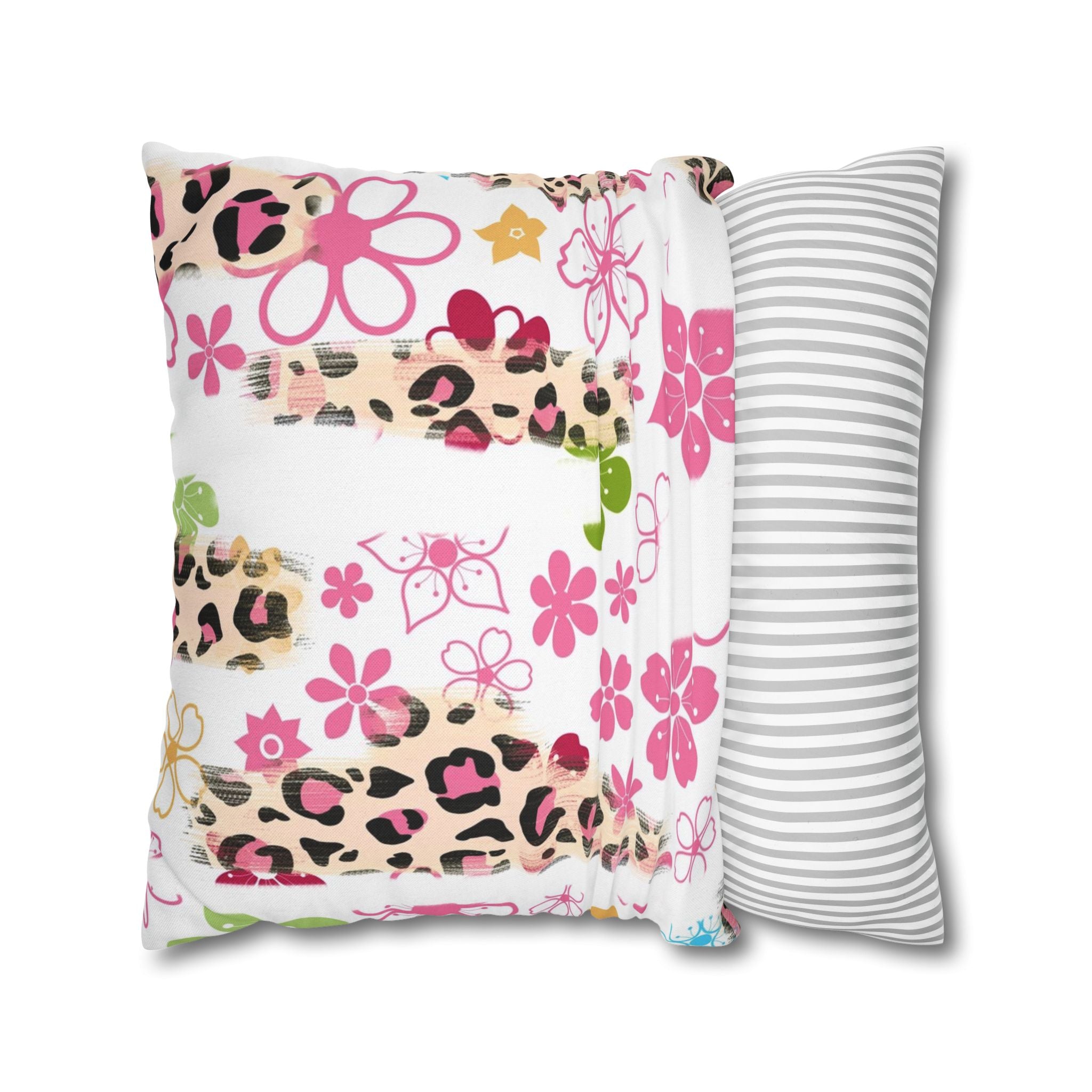 Spun Polyester Square Pillowcase