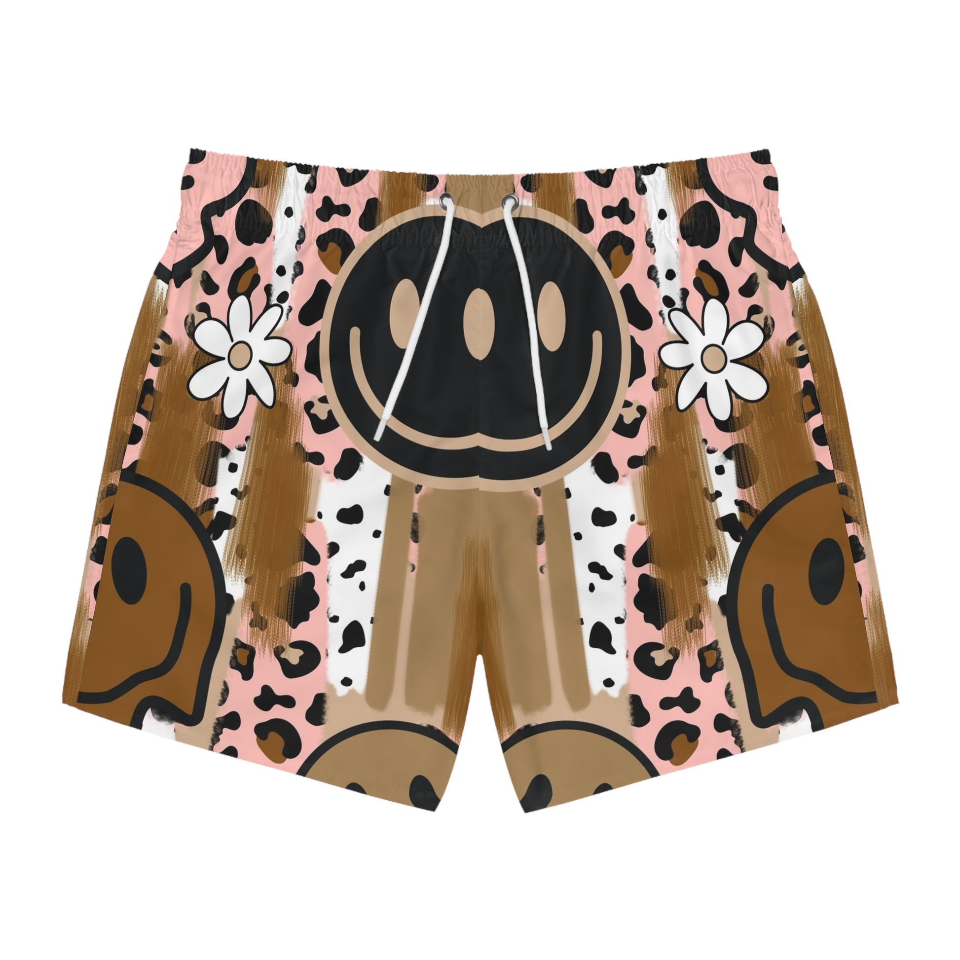 Sutfin Ghosts Pop Art Swim Trunks (AOP), Artsulli - Art is Long, Life is Short, All Over Prints, Size, XS, Color, Seam thread color automatically matched to design, , , 23527494015305719517