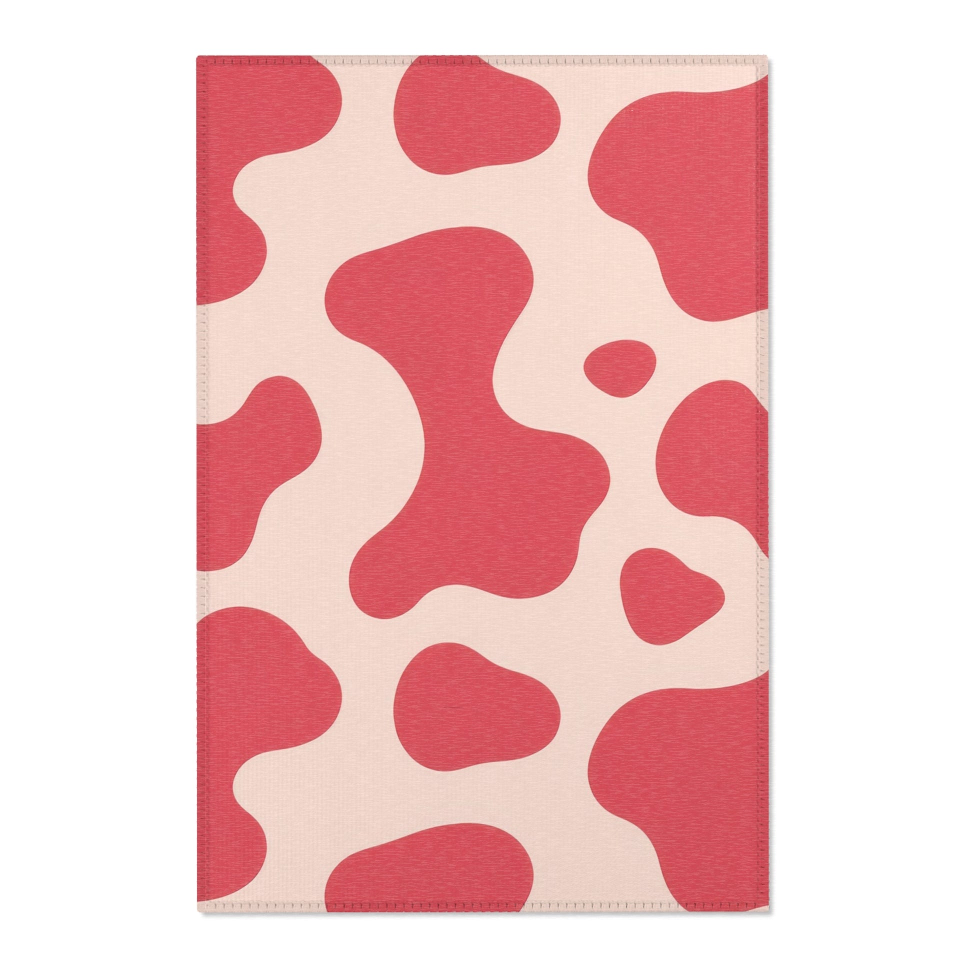 Red Jungle Cow Area Rugs, Artsulli - Art is Long, Life is Short, Home Decor, Size, 24" × 36", , , , , 12464237339822027415