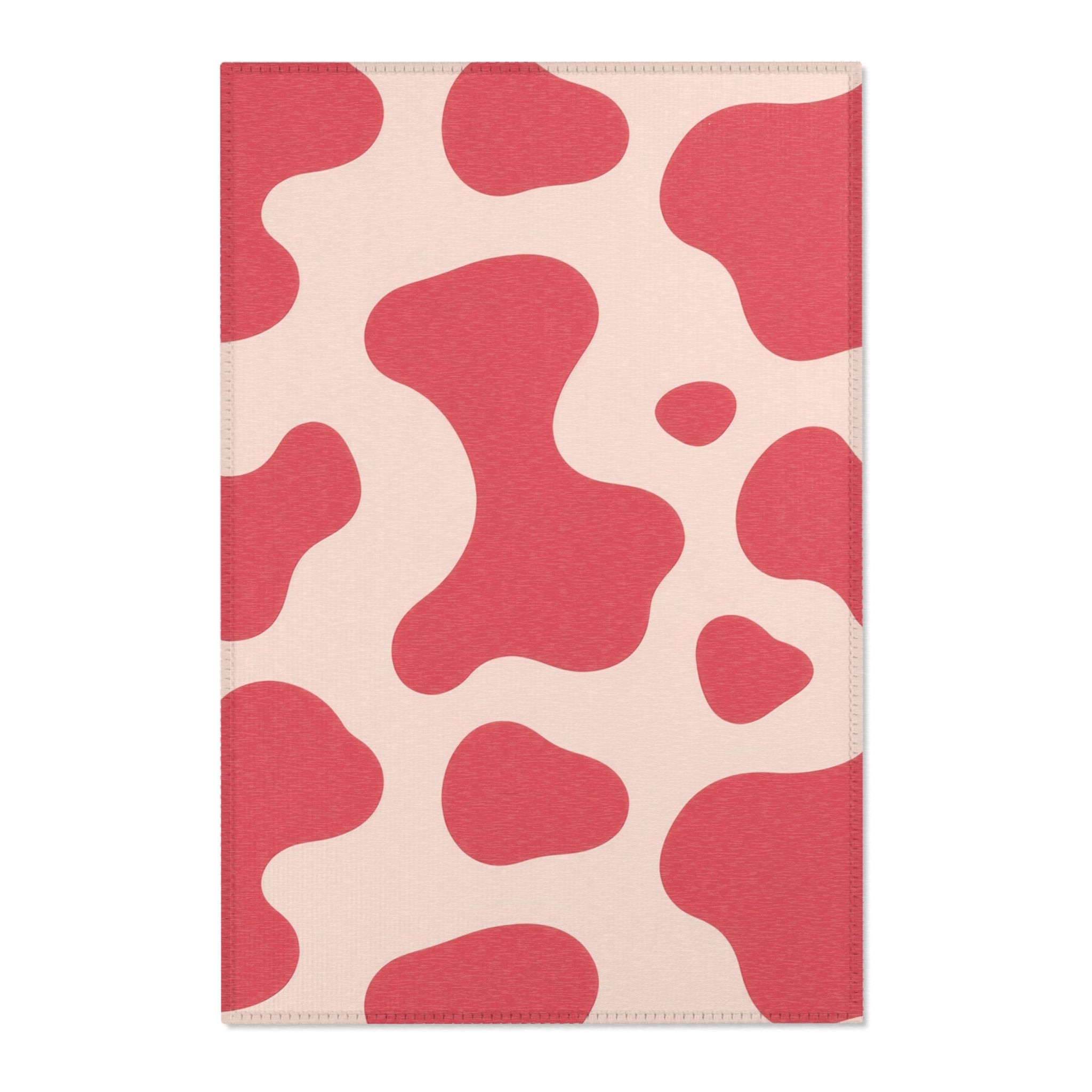 Red Jungle Cow Area Rugs, Artsulli - Art is Long, Life is Short, Home Decor, Size, 24" × 36", , , , , 12464237339822027415