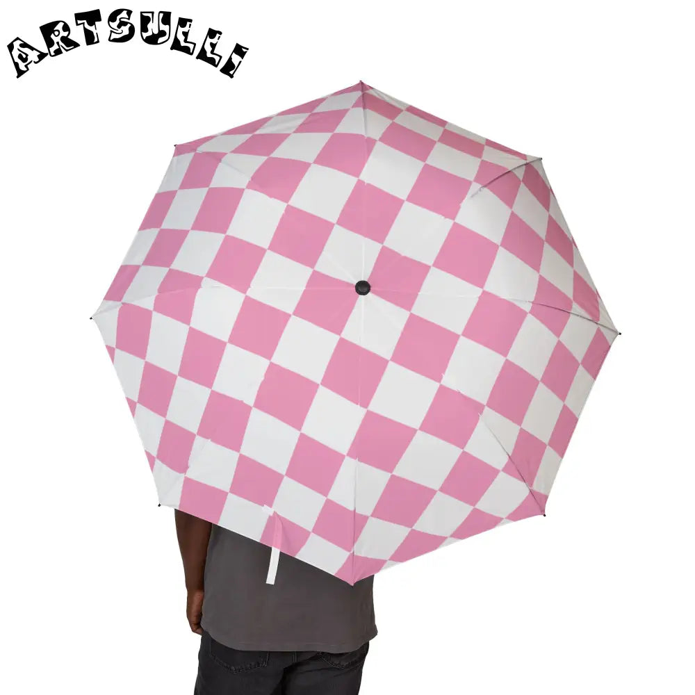 JAKKOUTTHEBXX Checkerboard Hot Pink and White Semi-Automatic