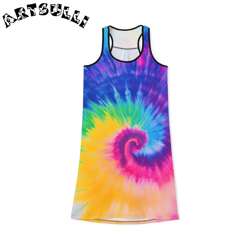 JAKKOUTTHEBXX Spiral Tie-Dye Tank Dress 2025