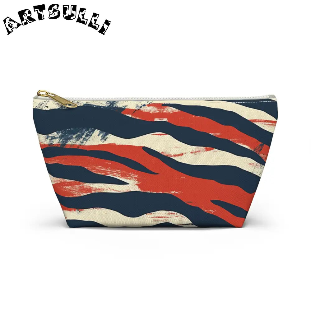 JAKKOUTTHEBXX Capricious Tiger Wave Accessory Pouch w T-bottom