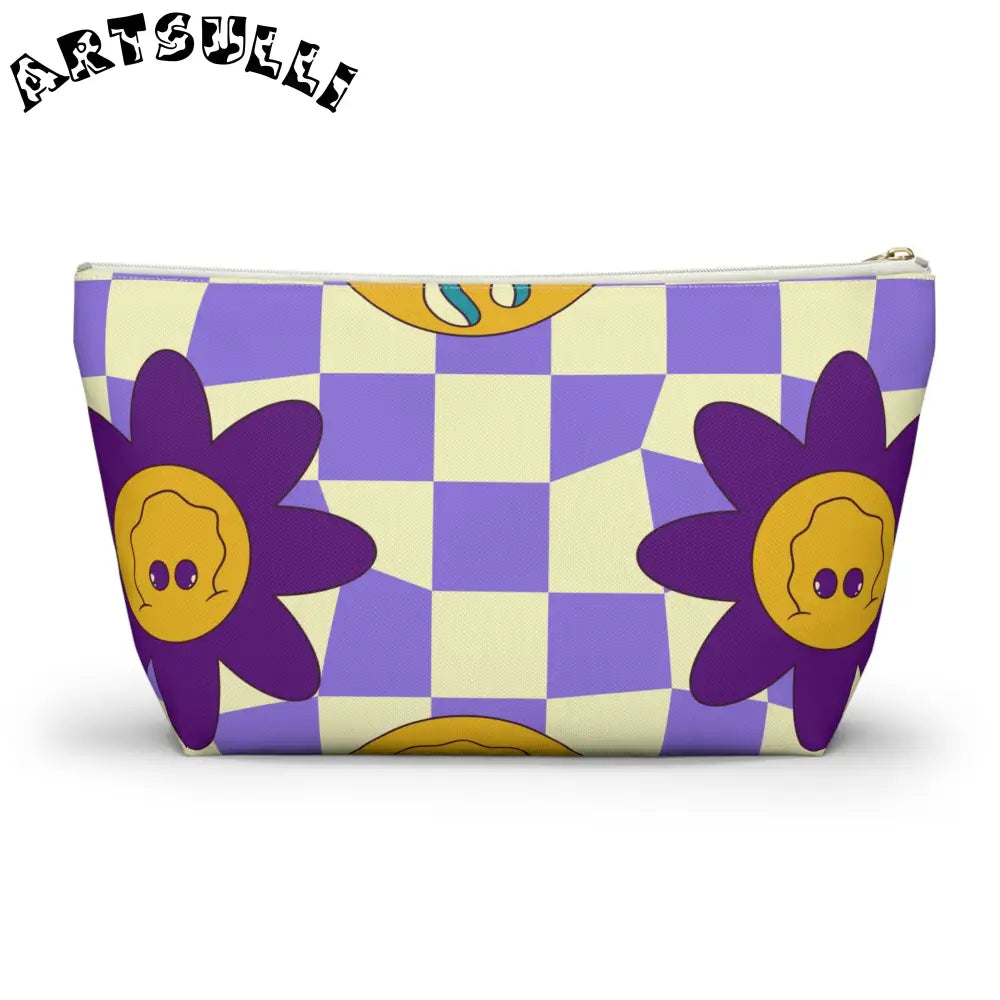 JAKKOUTTHEBXX Trippy Flower Power Motifs Accessory Pouch w T-bottom