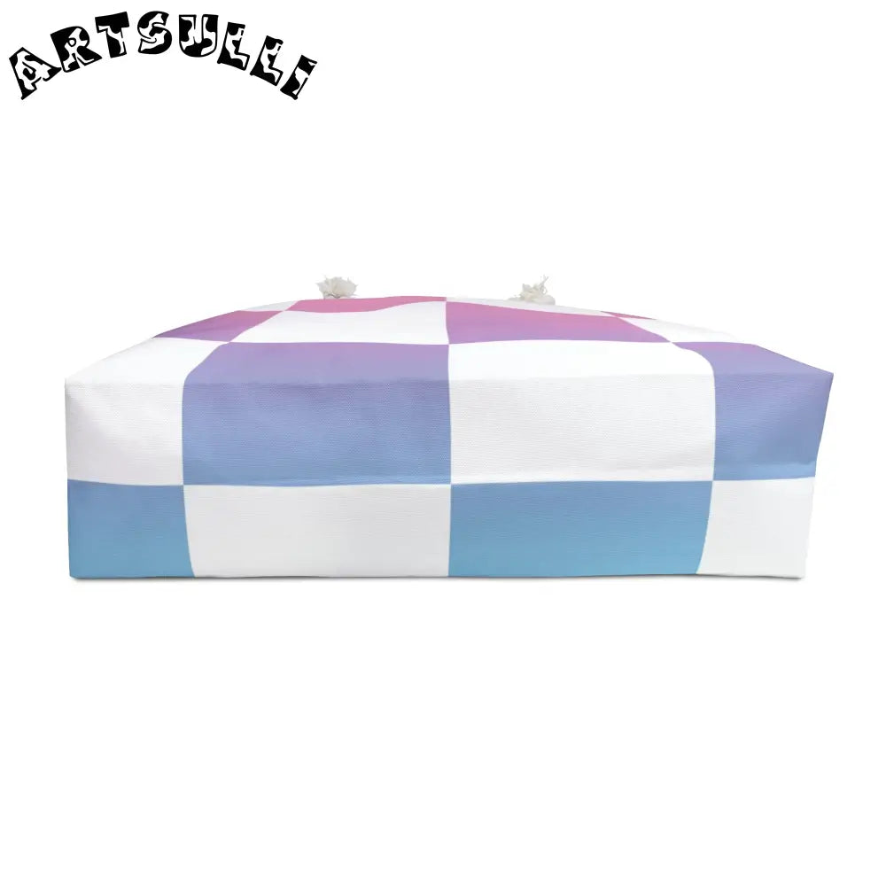 JAKKOUTTHEBXX Vaporwave Check Weekender Bag JAKKOUTTHEBXX Artsulli