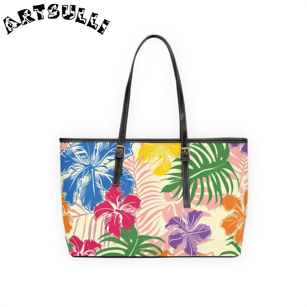 JAKKOUTTHEBXX Tropical Print PU Leather Shoulder Bag 2025