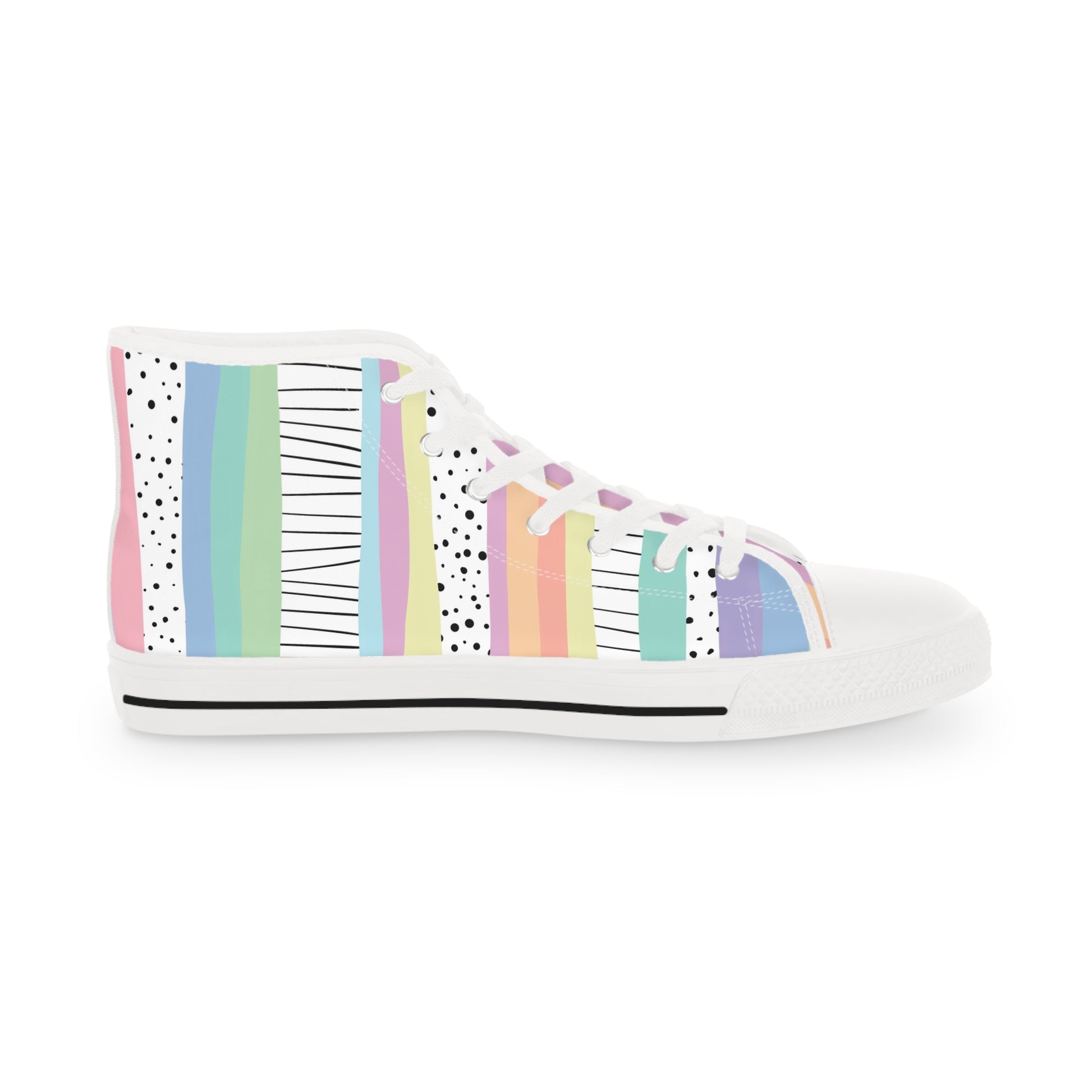 Copy of Men's High Top Sneakers, Artsulli - Art is Long, Life is Short, Shoes, , , , , , , 