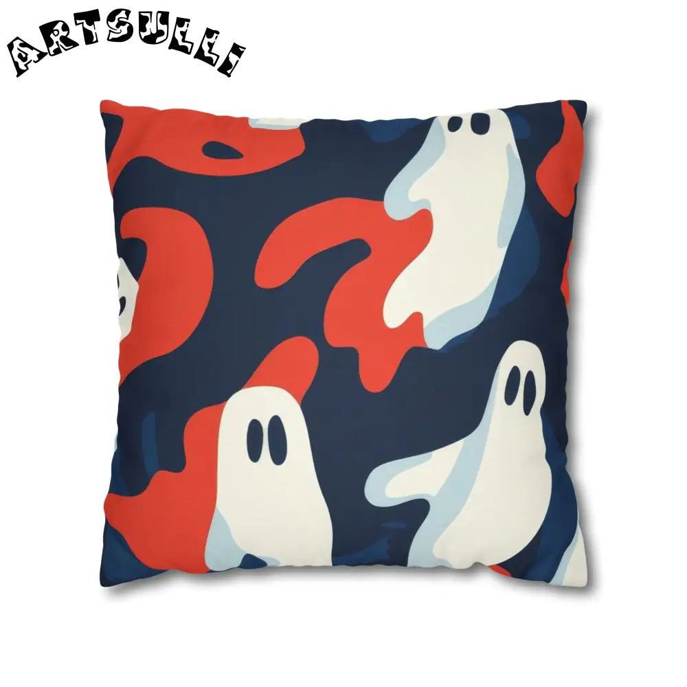 JAKKOUTTHEBXX Camo Ghosts Spun Polyester Square Pillowcase