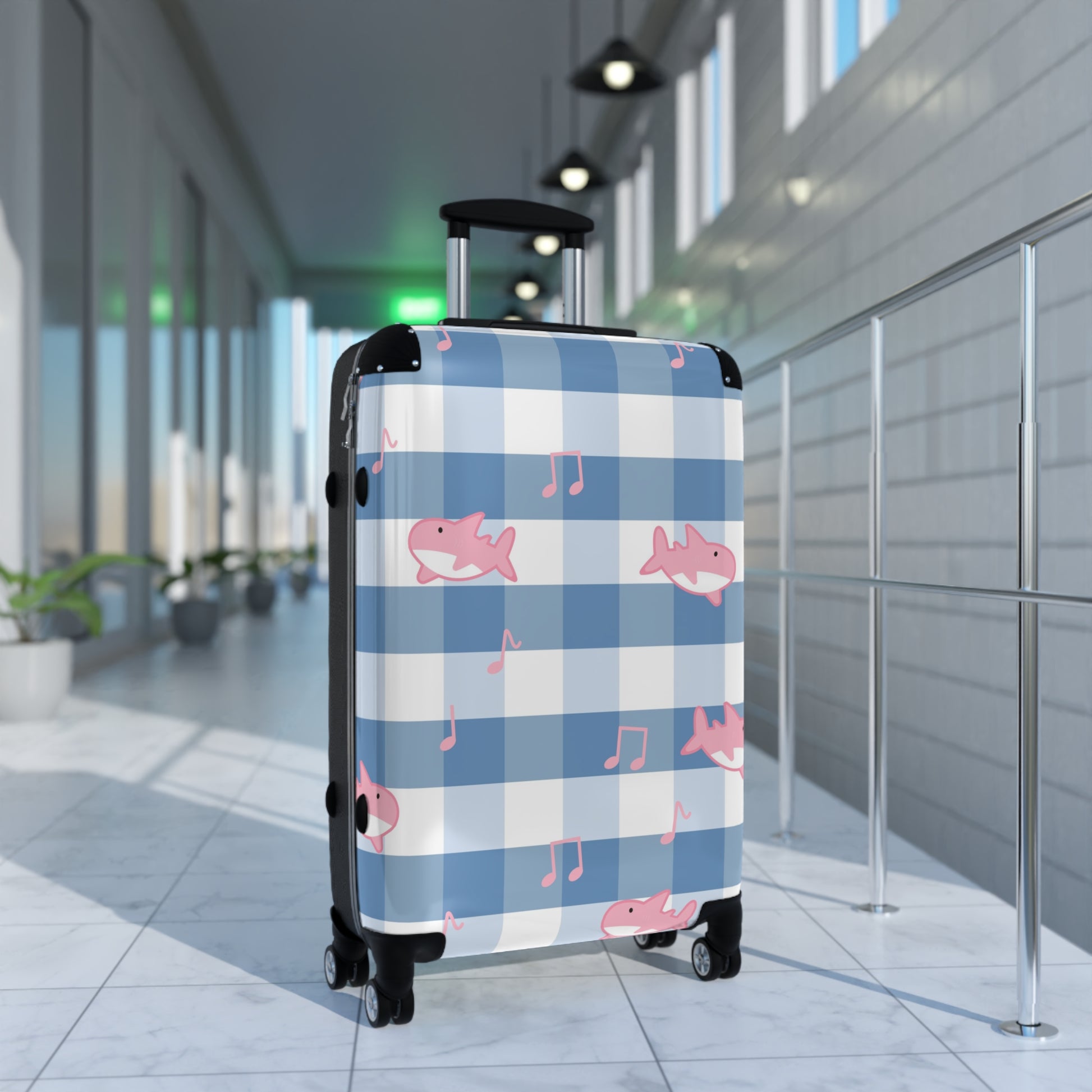 Music Shark Suitcase, Artsulli - Art is Long, Life is Short, Bags, , , , , , , 