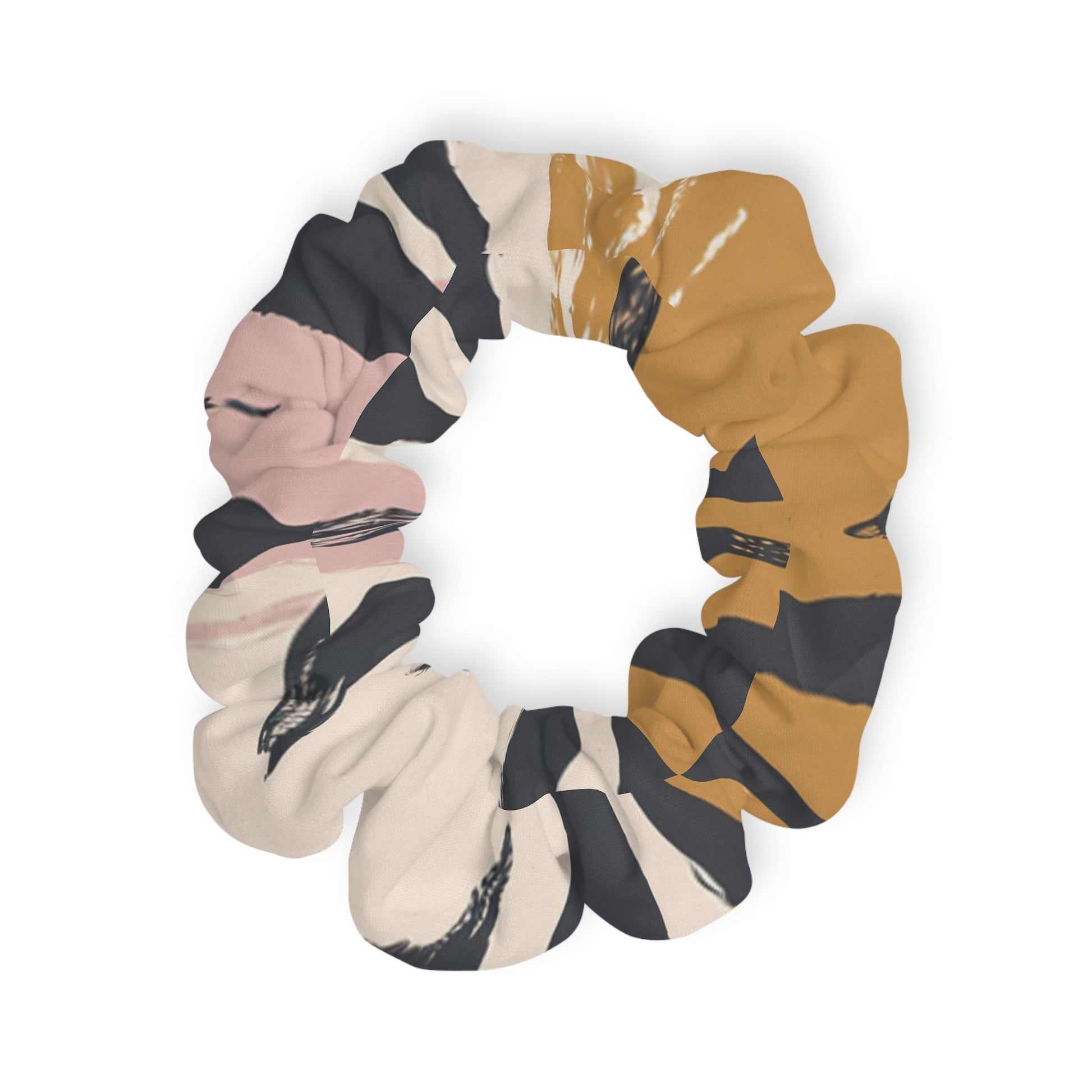 Beige Zebra Jungle Flats Scrunchie, Artsulli - Art is Long, Life is Short, Accessories, , , , , , , 
