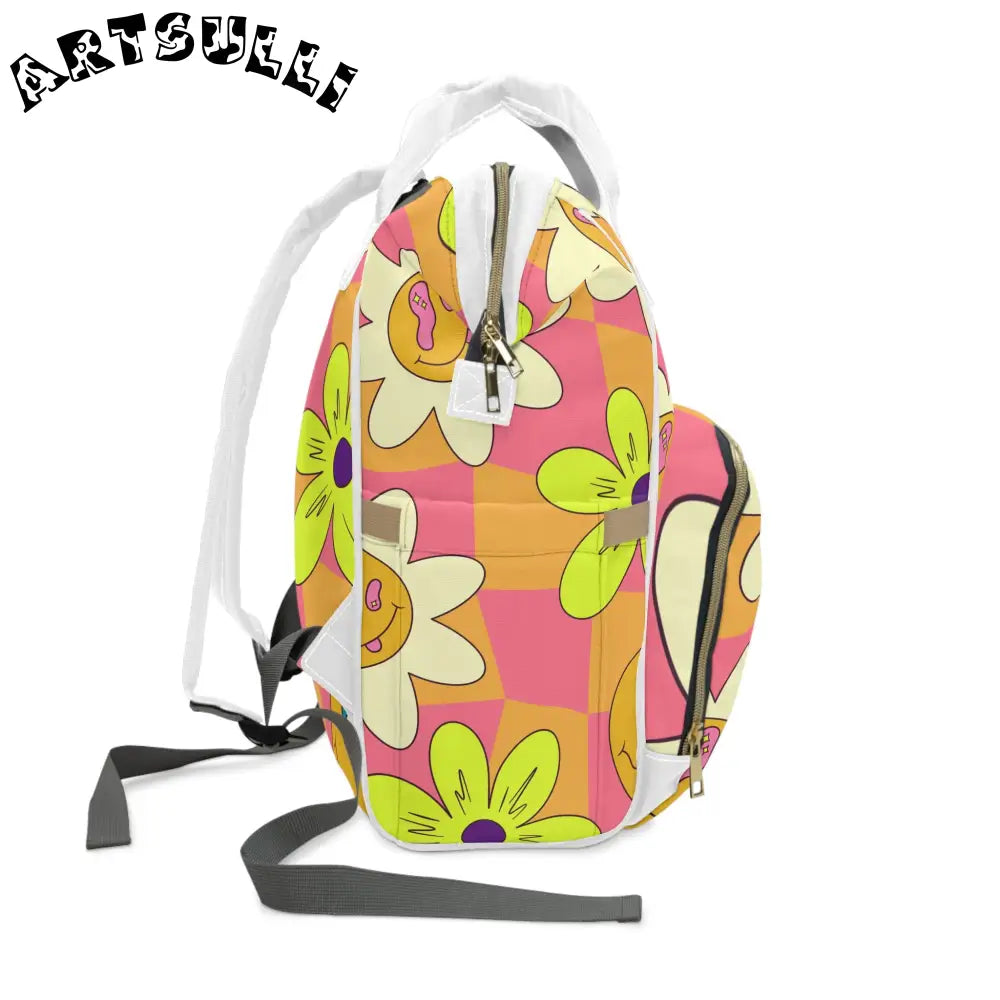 JAKKOUTTHEBXX Trippy Sour Face Rave Multifunctional Diaper Backpack