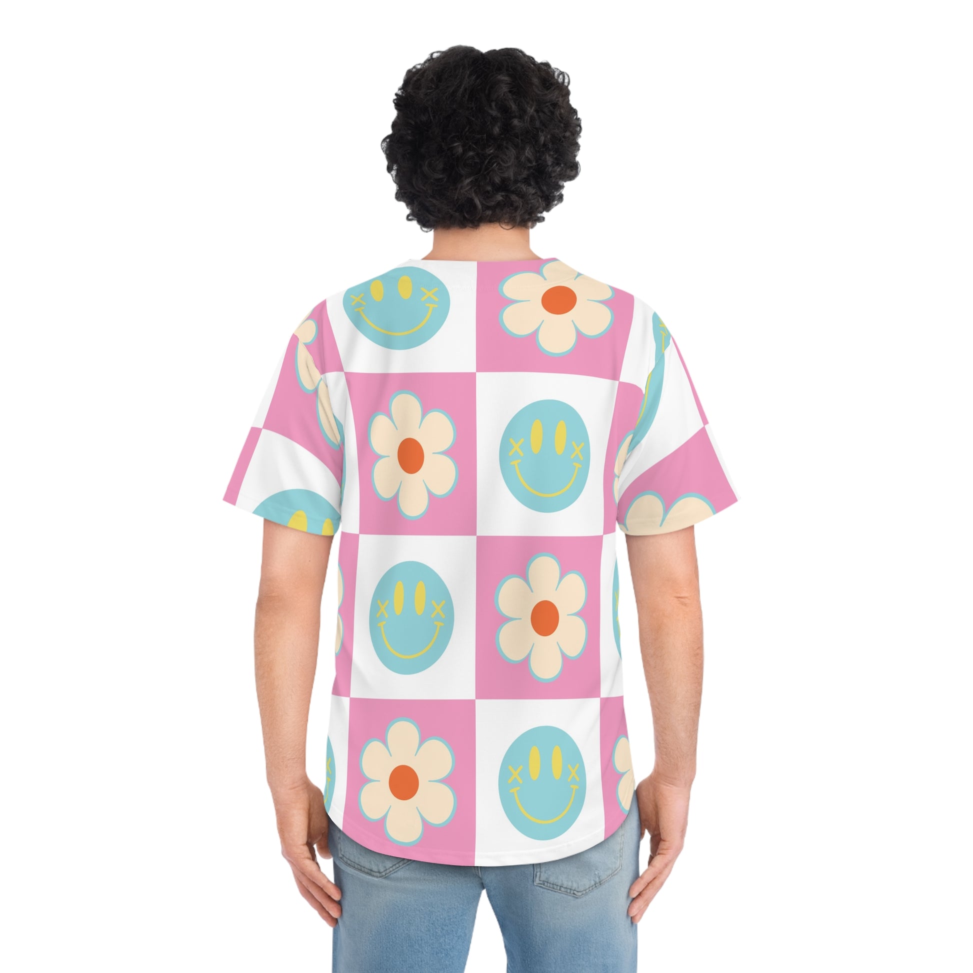 Madotsukis Grin Bloom II Men's Baseball Jersey (AOP), Artsulli - Art is Long, Life is Short, All Over Prints, , , , , , , 