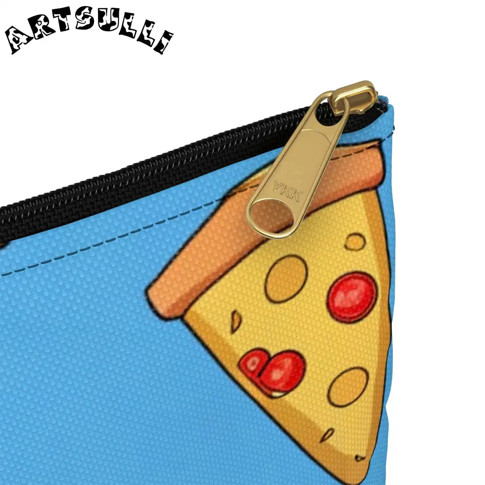 JAKKOUTTHEBXX Blue Pizza Dreamscape Accessory Pouch JAKKOUTTHEBXX