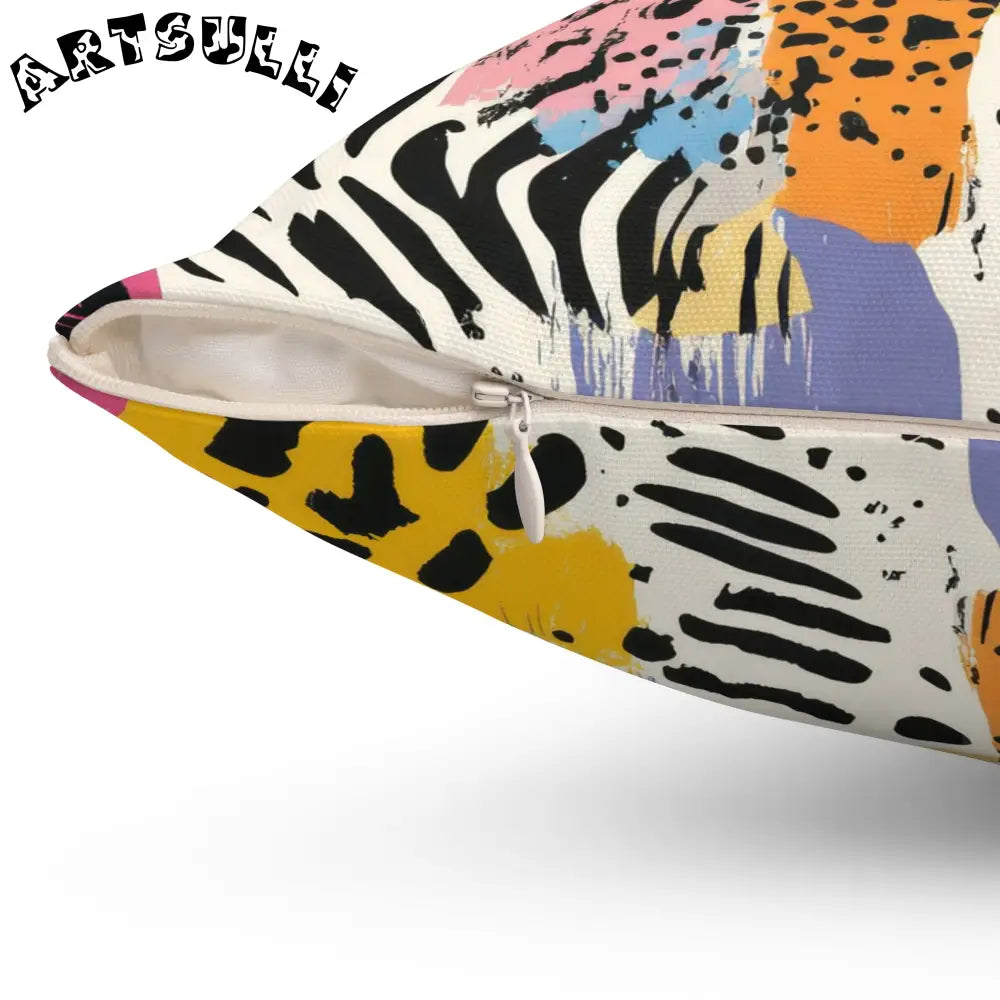 JAKKOUTTHEBXX Animal Print x Paint Brush Strokes Multi-Color Spun