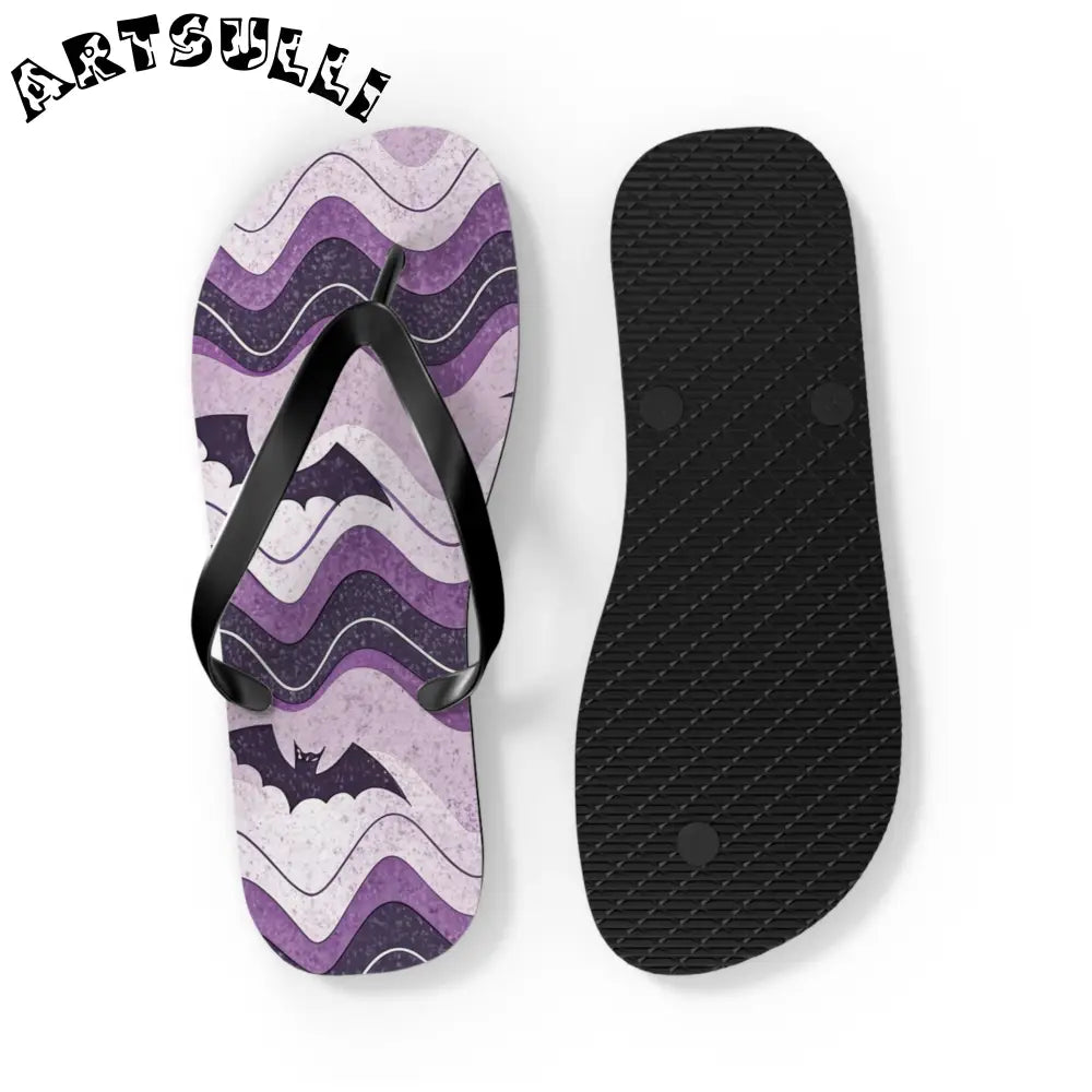 JAKKOUTTHEBXX Bat Wave Flip Flops JAKKOUTTHEBXX Artsulli - Art
