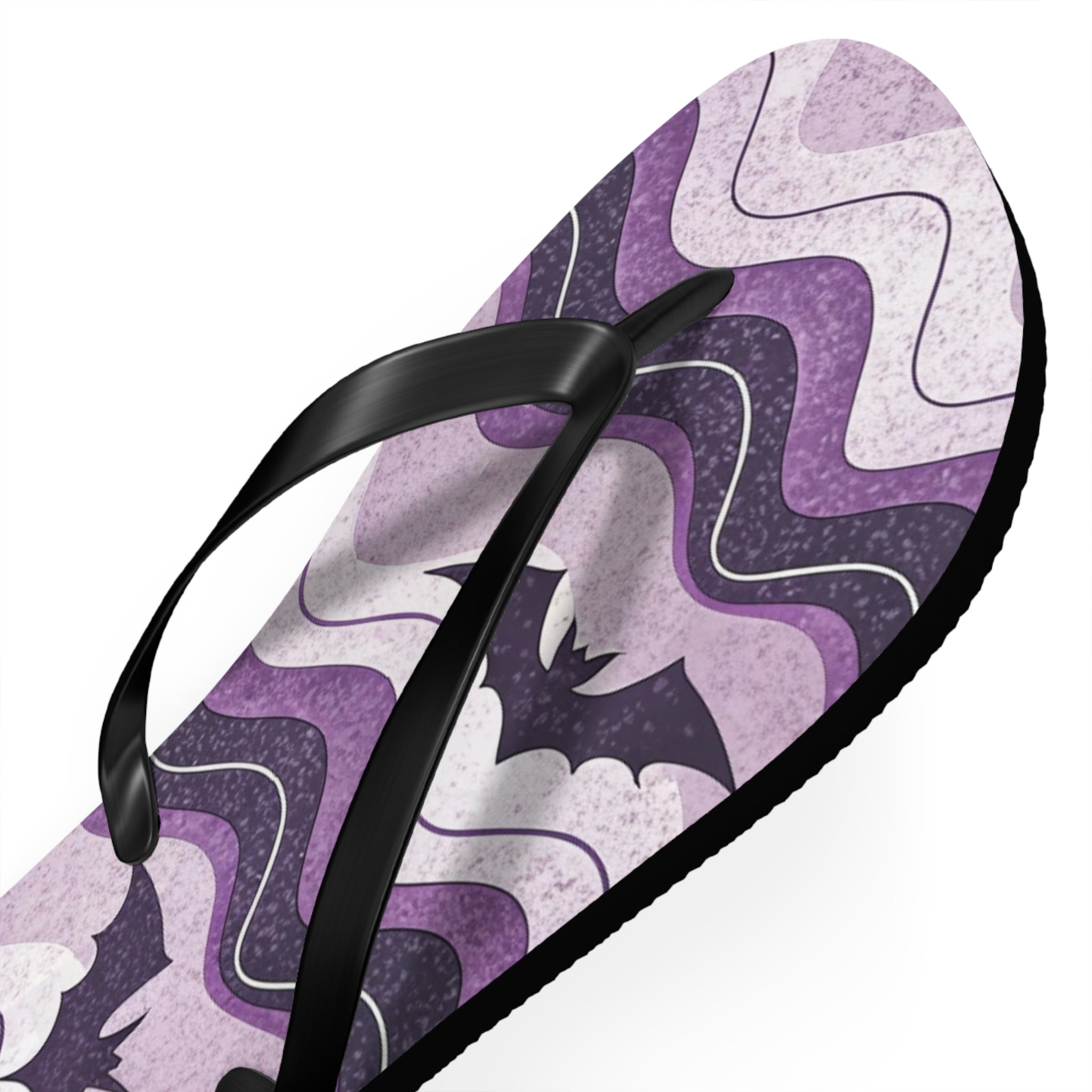 Bat Wave Flip Flops, Artsulli - Art is Long, Life is Short, Shoes, , , , , , , 