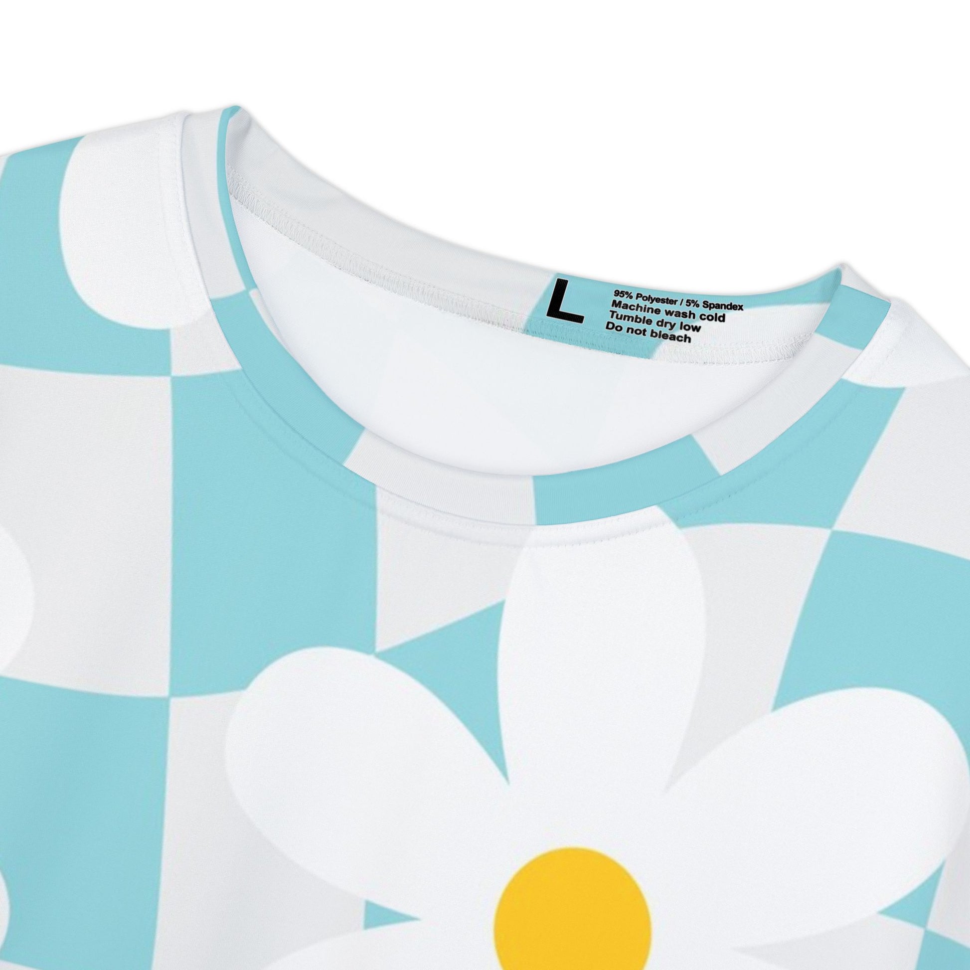 Trippy Check Garden Women's Short Sleeve Shirt (AOP), Artsulli - Art is Long, Life is Short, All Over Prints, , , , , , , 