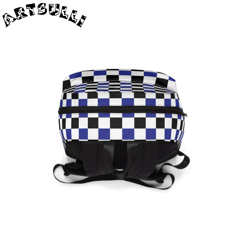 JAKKOUTTHEBXX Checkerboard Blue White and Black Unisex Classic