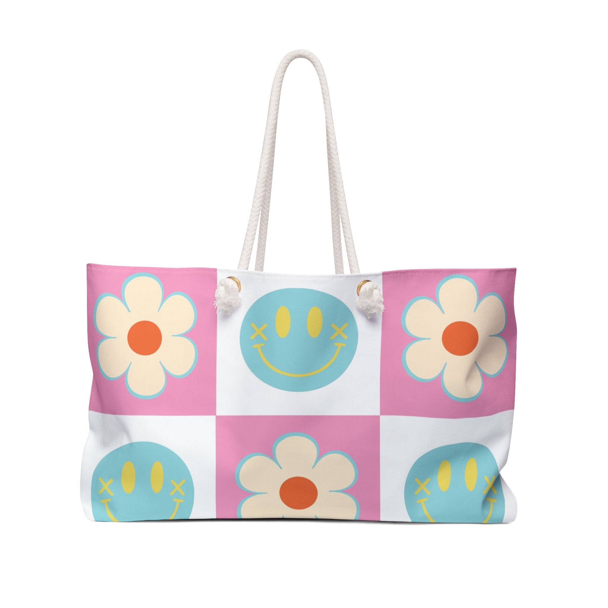 Madotsukis Grin Bloom Weekender Bag, Artsulli - Art is Long, Life is Short, Bags, Size, 24" × 13", , , , , 25714884930298368854