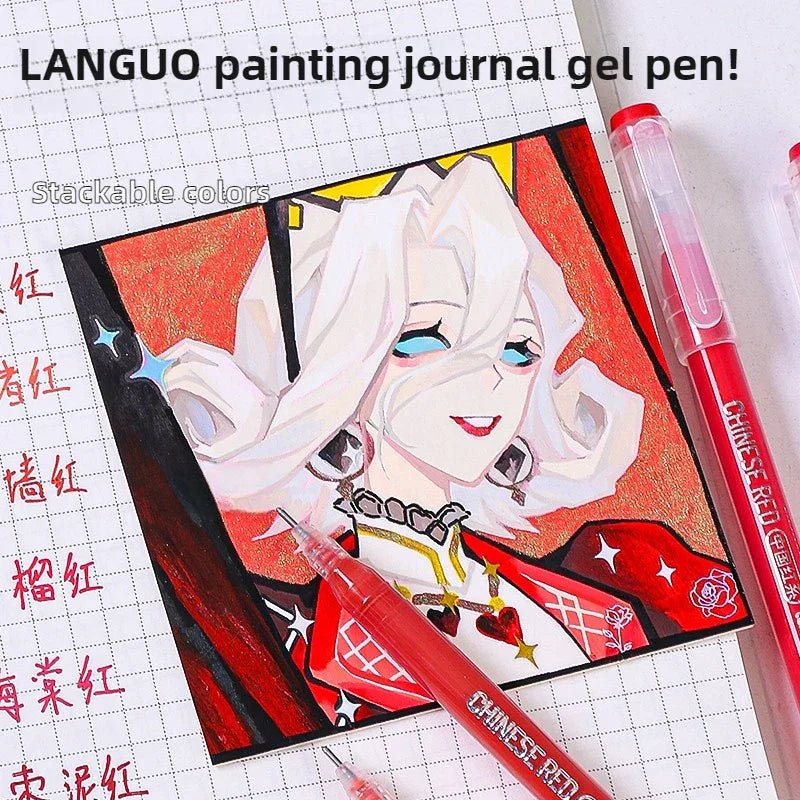 Buy The Best By Artsulli - Art is Long Life Short - LANGUO New Colors 45/9 Drawing Highlighter Morandi Gel Pen Diary Painting DIY Office