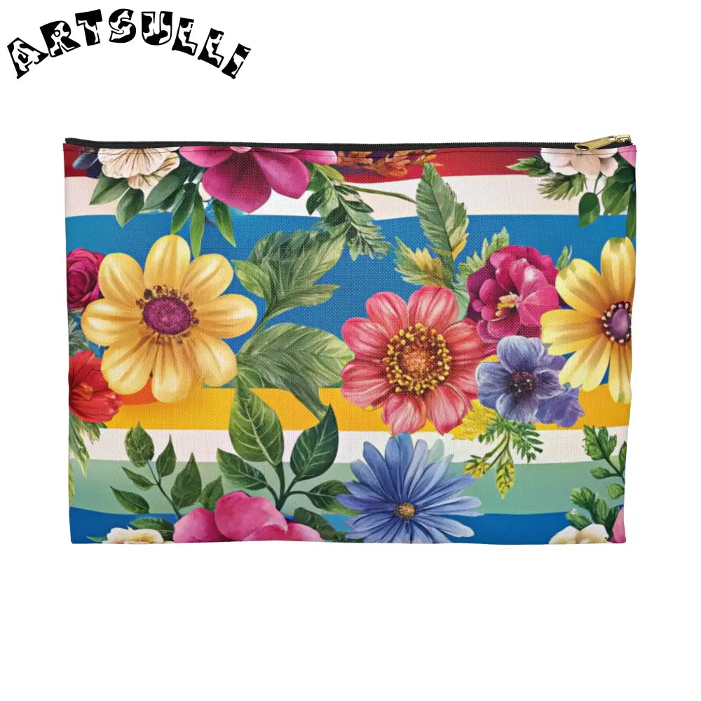 JAKKOUTTHEBXX Colorful Floral Stripe Pouch 2025
