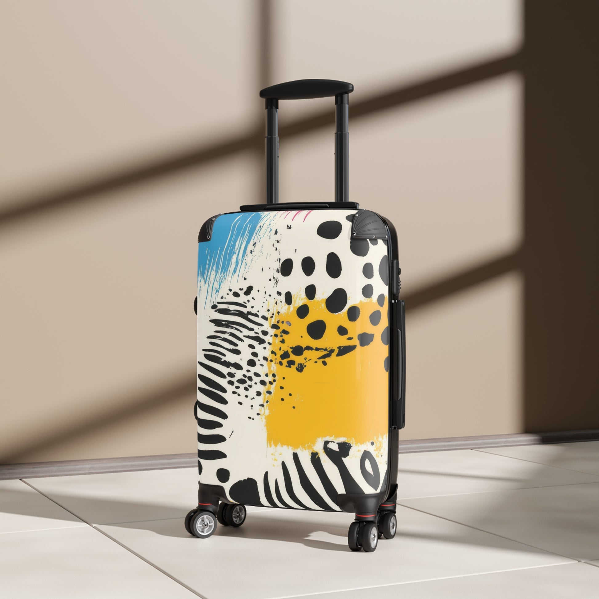 Rae Zebra Rhapsody Suitcase, Artsulli - Art is Long, Life is Short, Bags, , , , , , , 