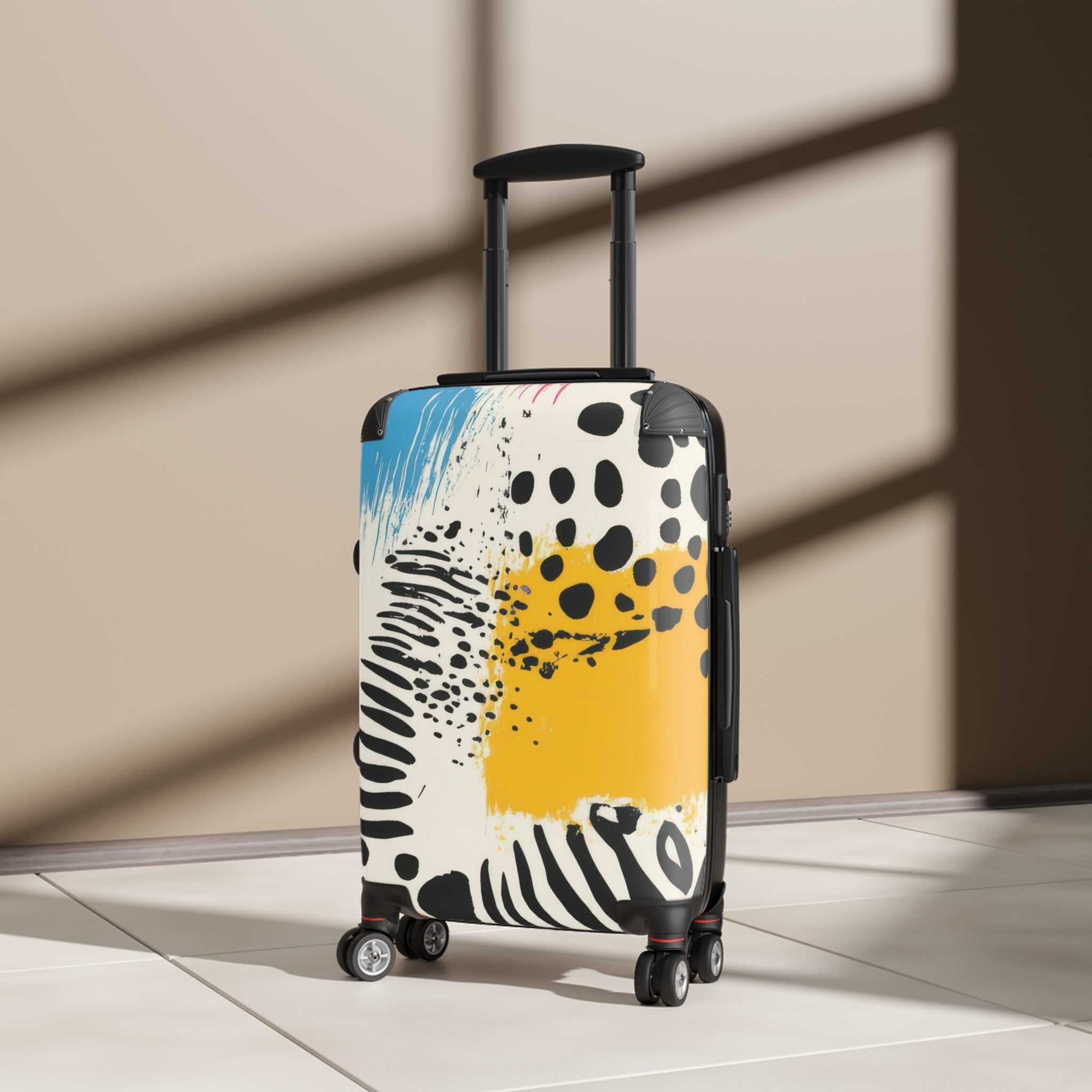 Rae Zebra Rhapsody Suitcase, Artsulli - Art is Long, Life is Short, Bags, , , , , , , 