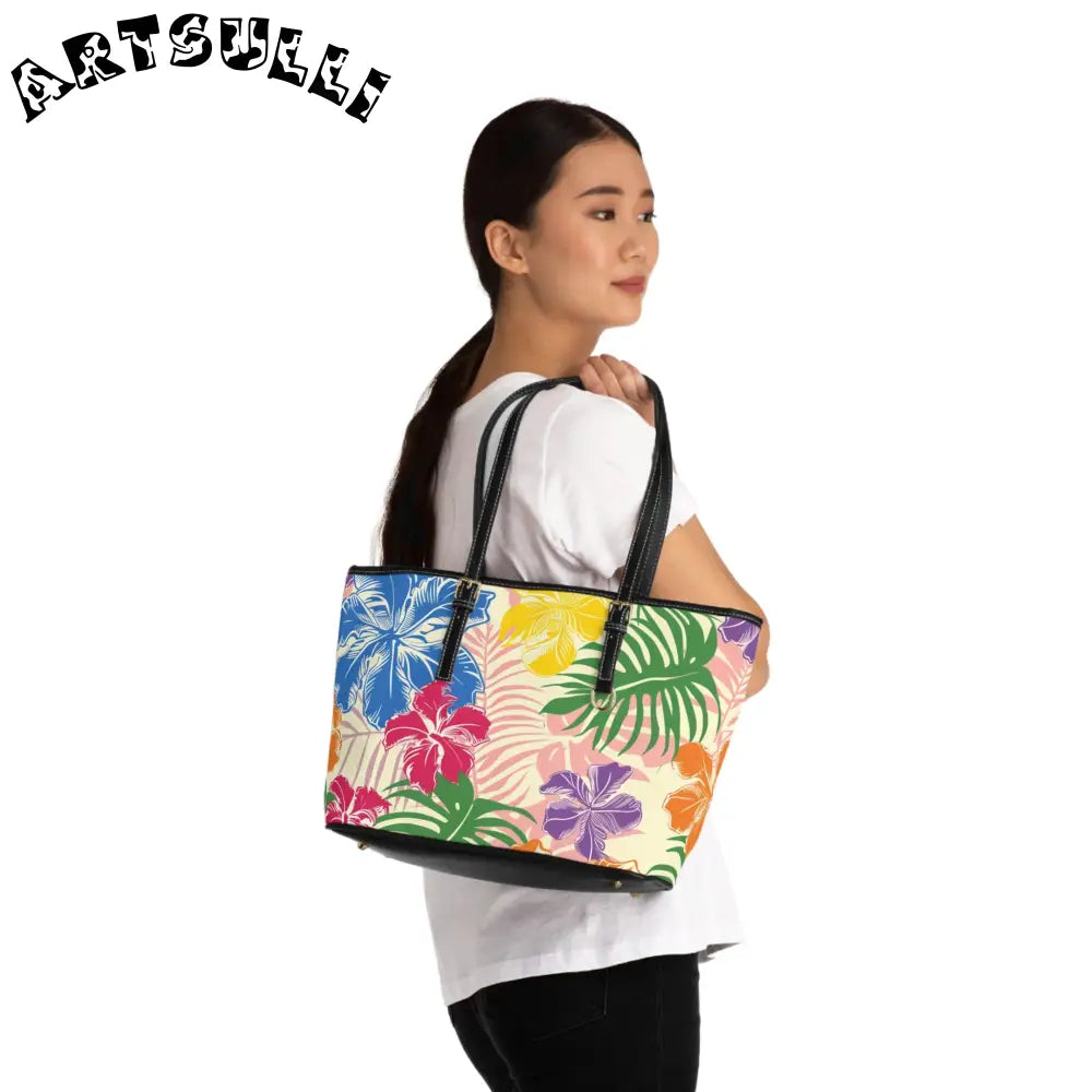 JAKKOUTTHEBXX Tropical Print PU Leather Shoulder Bag 2025