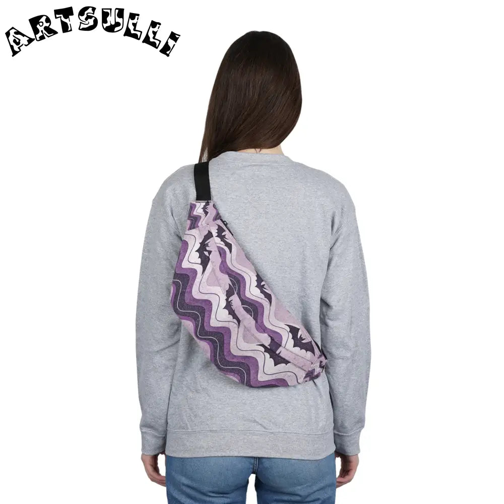 JAKKOUTTHEBXX Bat Wave Large Fanny Pack JAKKOUTTHEBXX Artsulli - Art