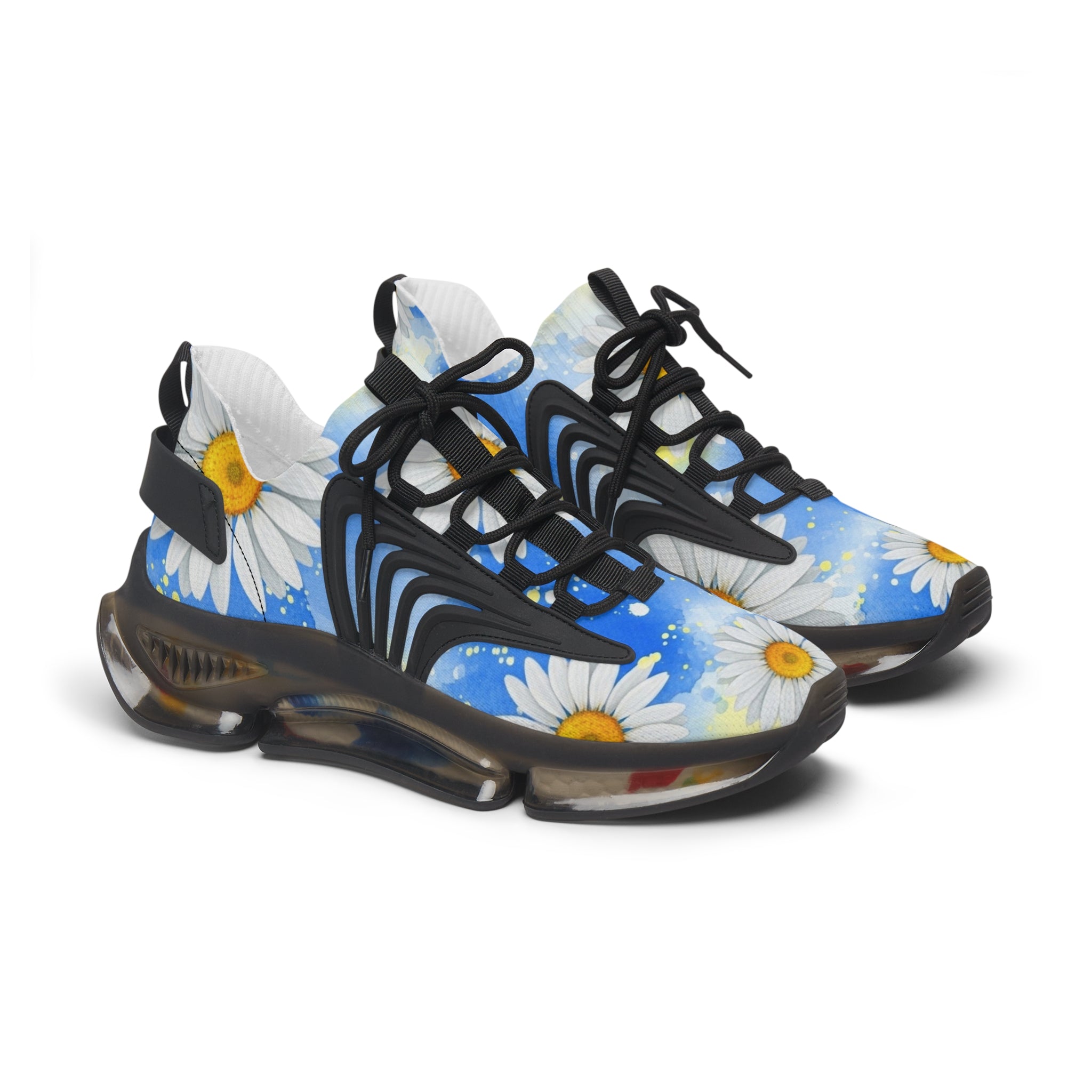 Daisies Women's Mesh Sneakers, Artsulli - Art is Long, Life is Short, Shoes, Color, Black sole, Size, US 5.5, , , 10019112984121115718