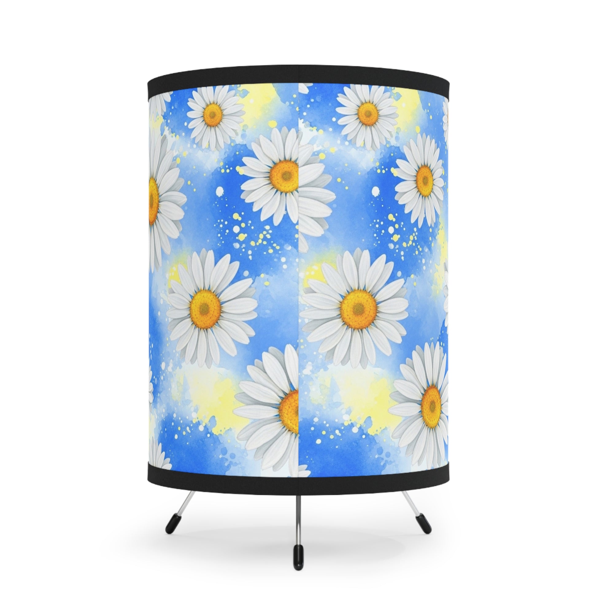 Daisies Tripod Lamp with High-Res Printed Shade, US\CA plug, Artsulli - Art is Long, Life is Short, Home Decor, , , , , , , 