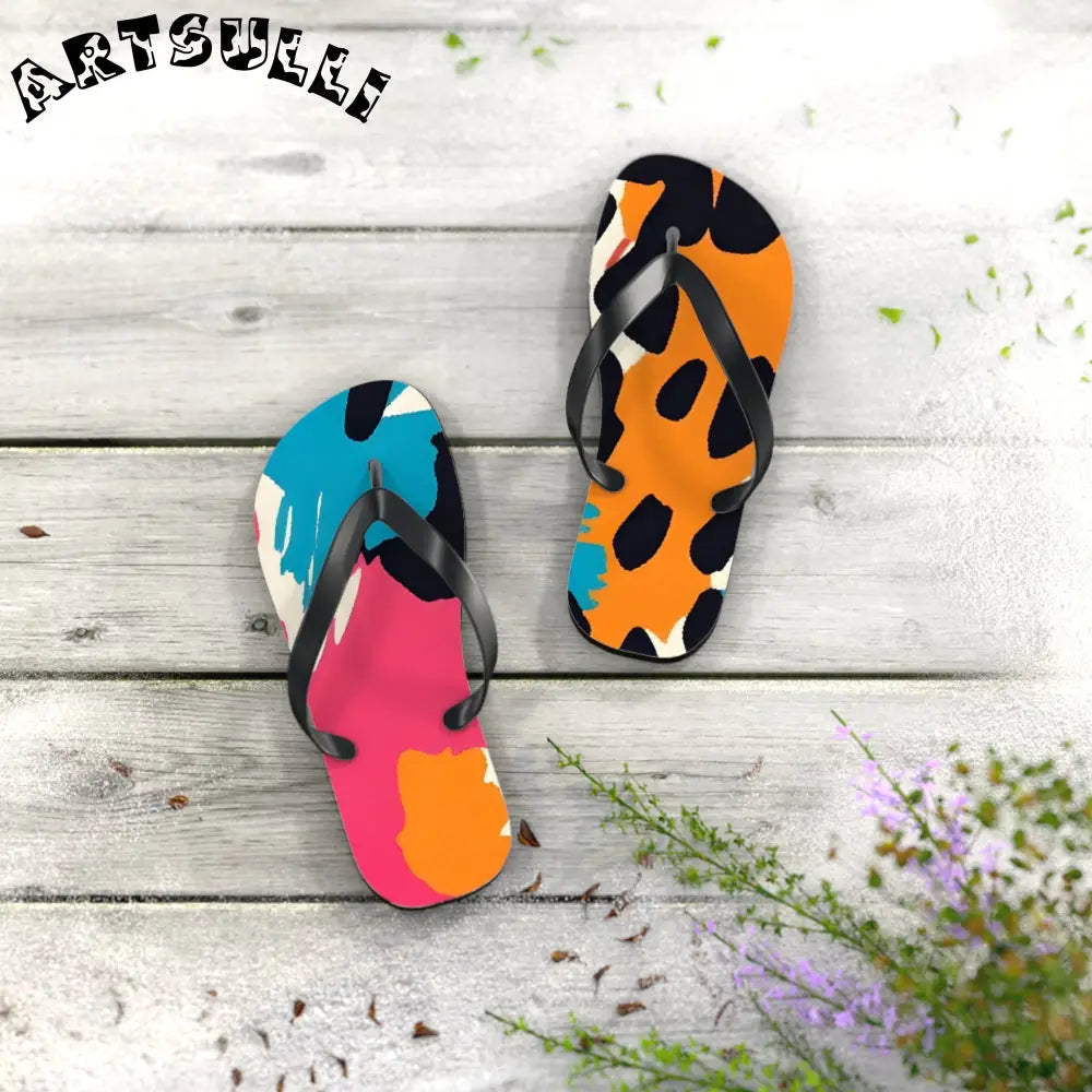 JAKKOUTTHEBXX Wild Brush Strokes x Animal Print Multi-Color Flip