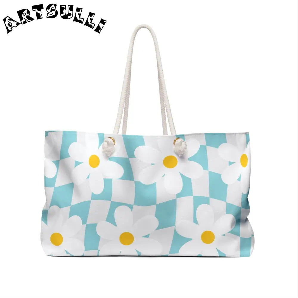 JAKKOUTTHEBXX Trippy Check Garden Weekender Bag JAKKOUTTHEBXX