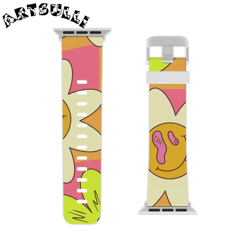 JAKKOUTTHEBXX Trippy Sour Face Rave Watch Band for Apple Watch