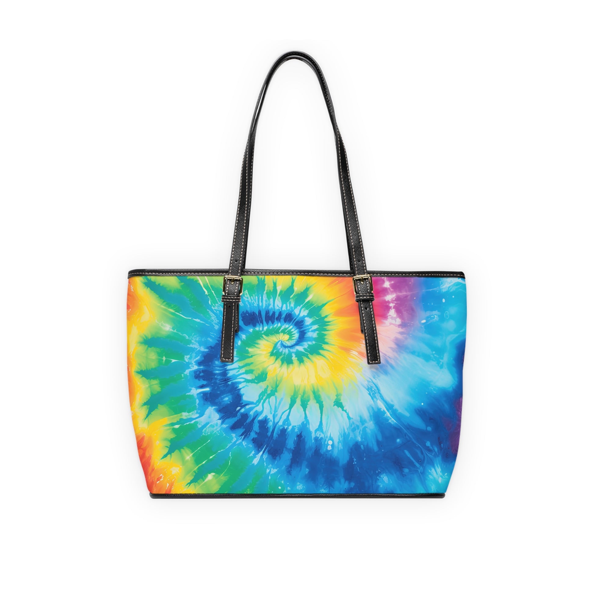 Tie Dye PU Leather Shoulder Bag, Artsulli - Art is Long, Life is Short, Bags, , , , , , , 