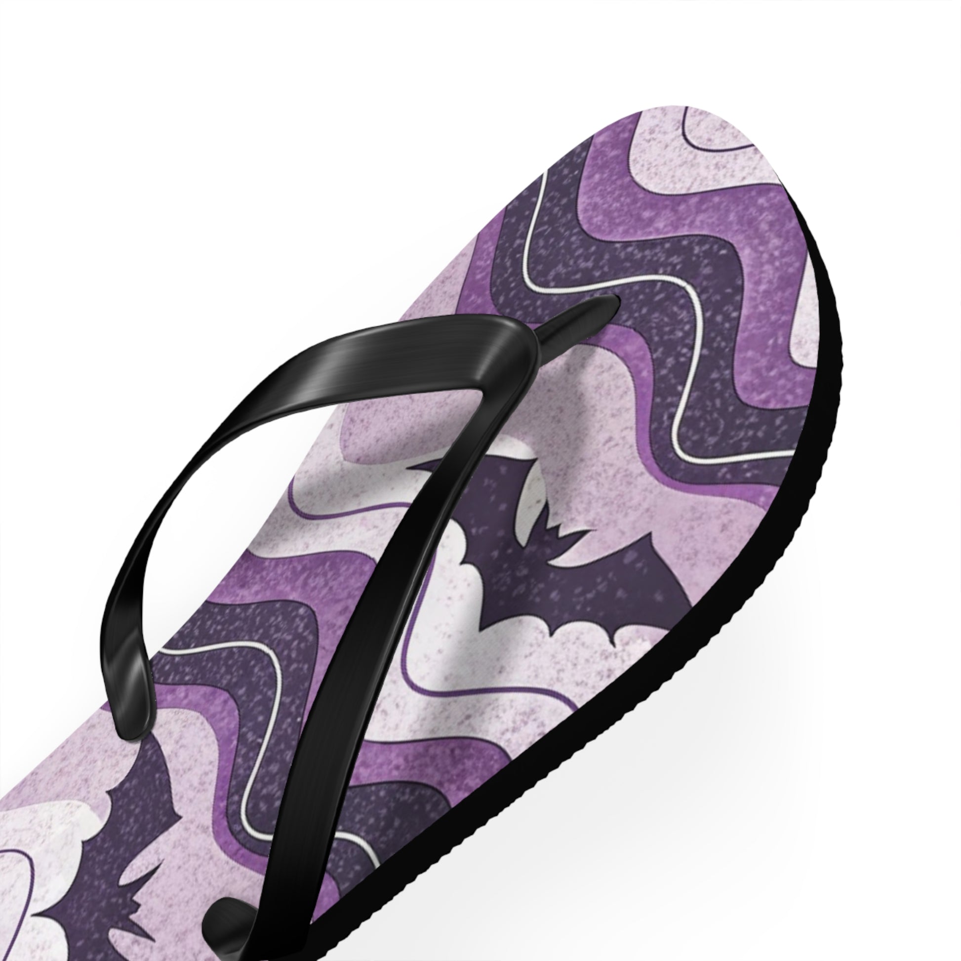 Bat Wave Flip Flops, Artsulli - Art is Long, Life is Short, Shoes, , , , , , , 