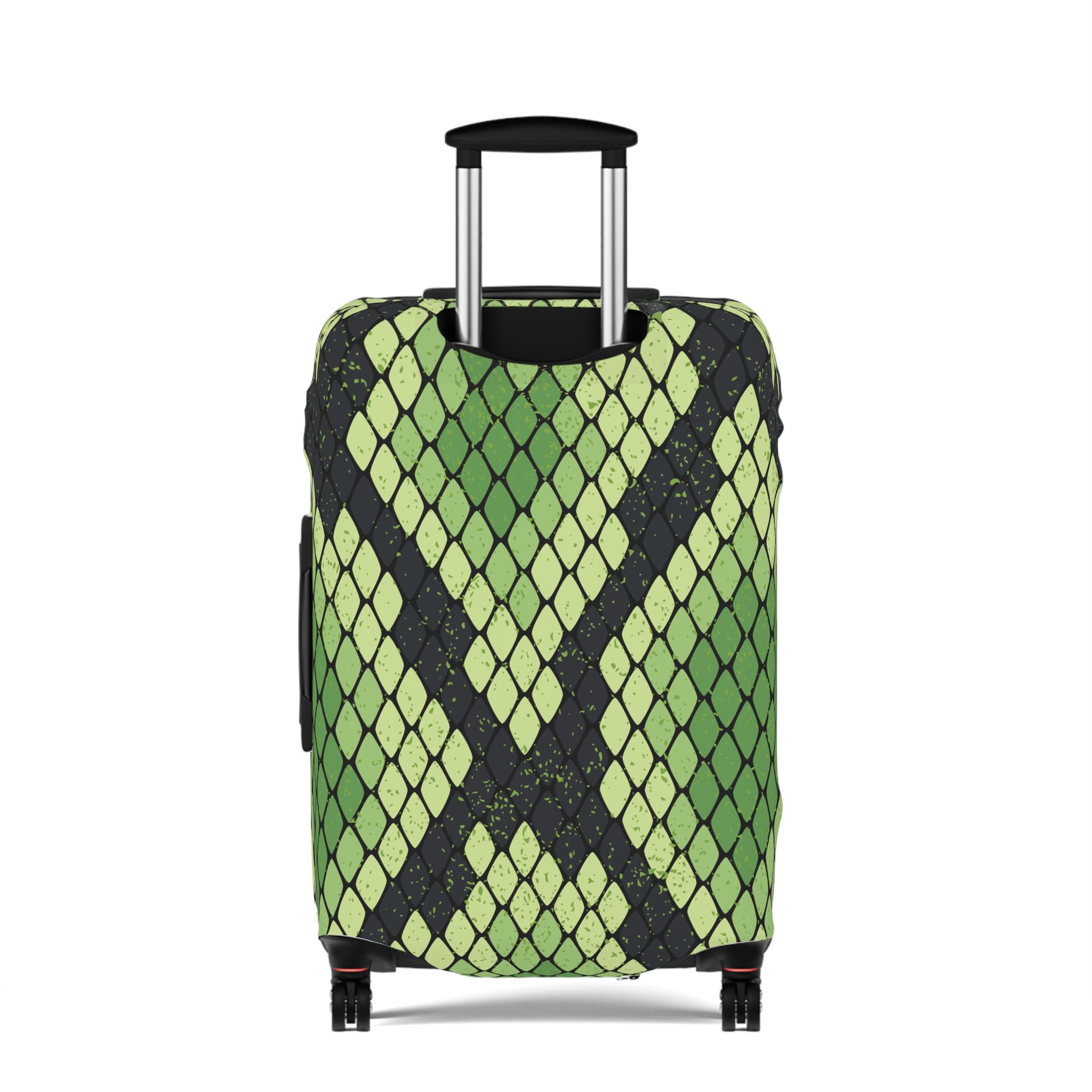 Snake Skin Green and Black Luggage Cover, Artsulli - Art is Long, Life is Short, Accessories, , , , , , , 