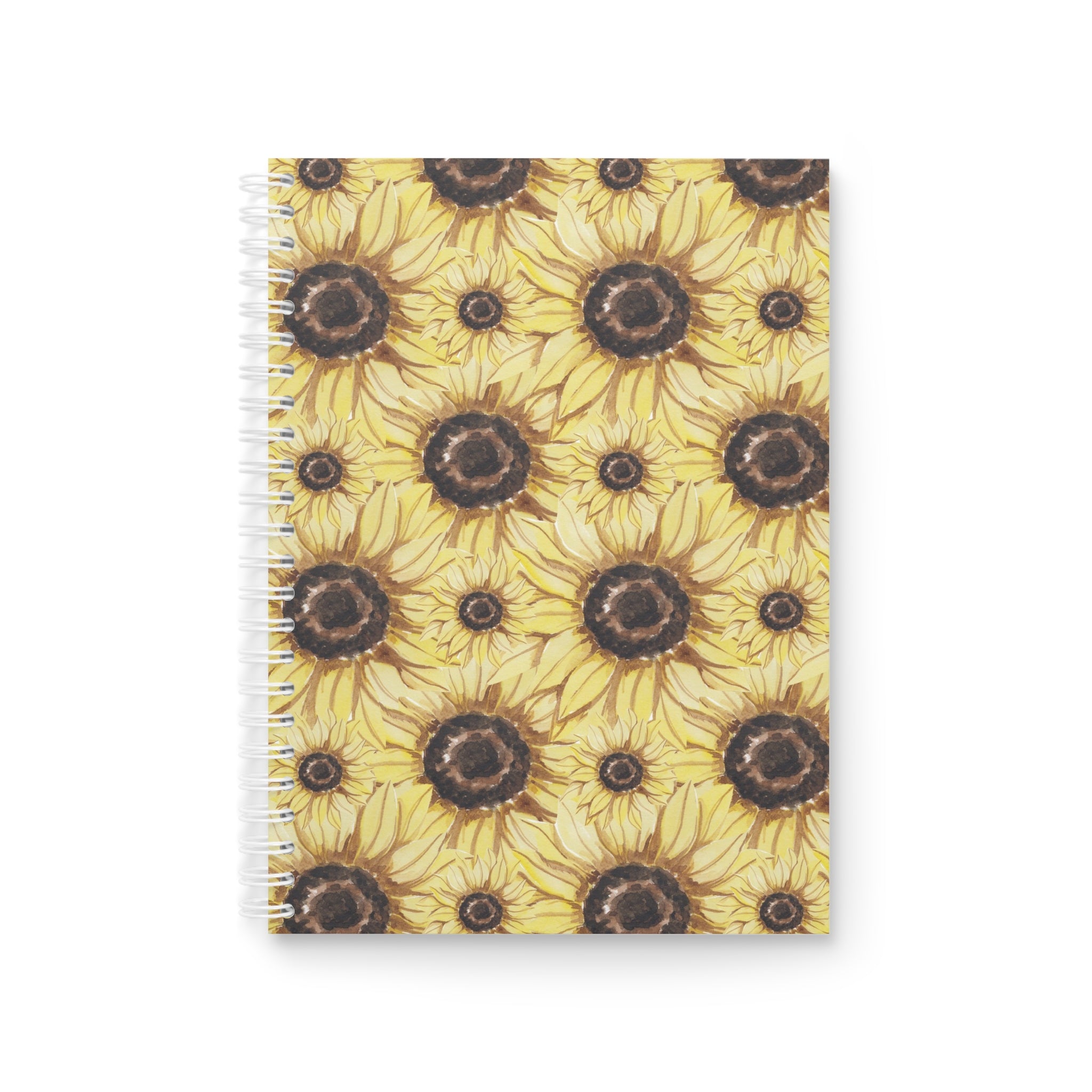 Retro Anime Sunflower Spiral Notebook, Artsulli - Art is Long, Life is Short, Paper products, Size, One Size, , , , , 12390206171548420392