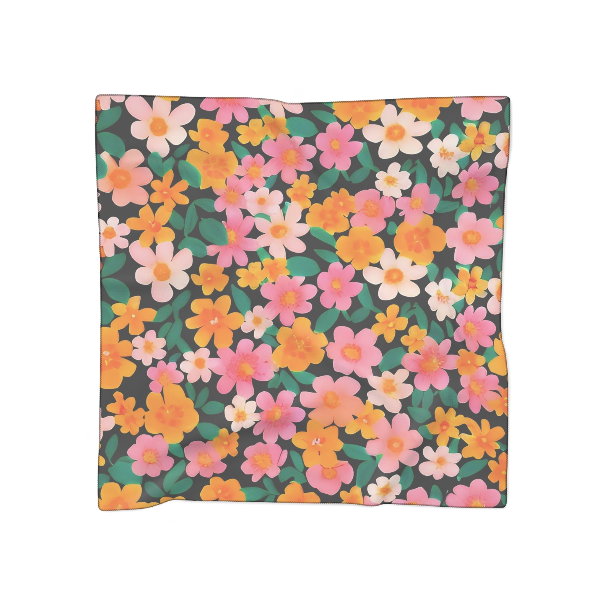 Poly Scarf, Artsulli - Art is Long, Life is Short, Accessories, Color, Poly chiffon, Size, 50" × 50", , , 54585714390438157398