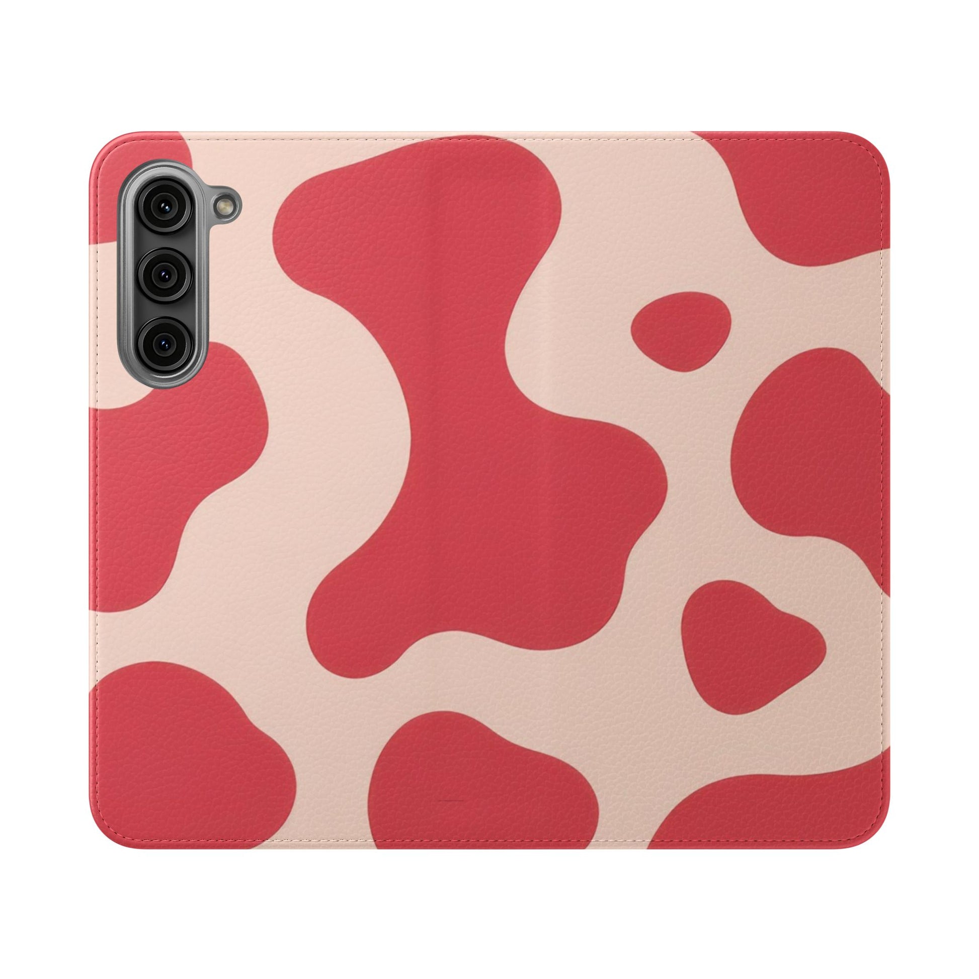 Red Jungle Cow Flip Cases, Artsulli - Art is Long, Life is Short, Phone Case, Size, Samsung Galaxy S23 Plus, , , , , 95854228266200298675